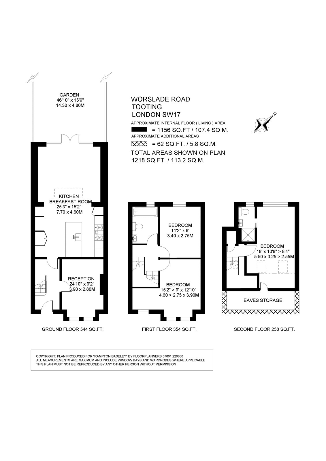 Worslade Road, London floorplan