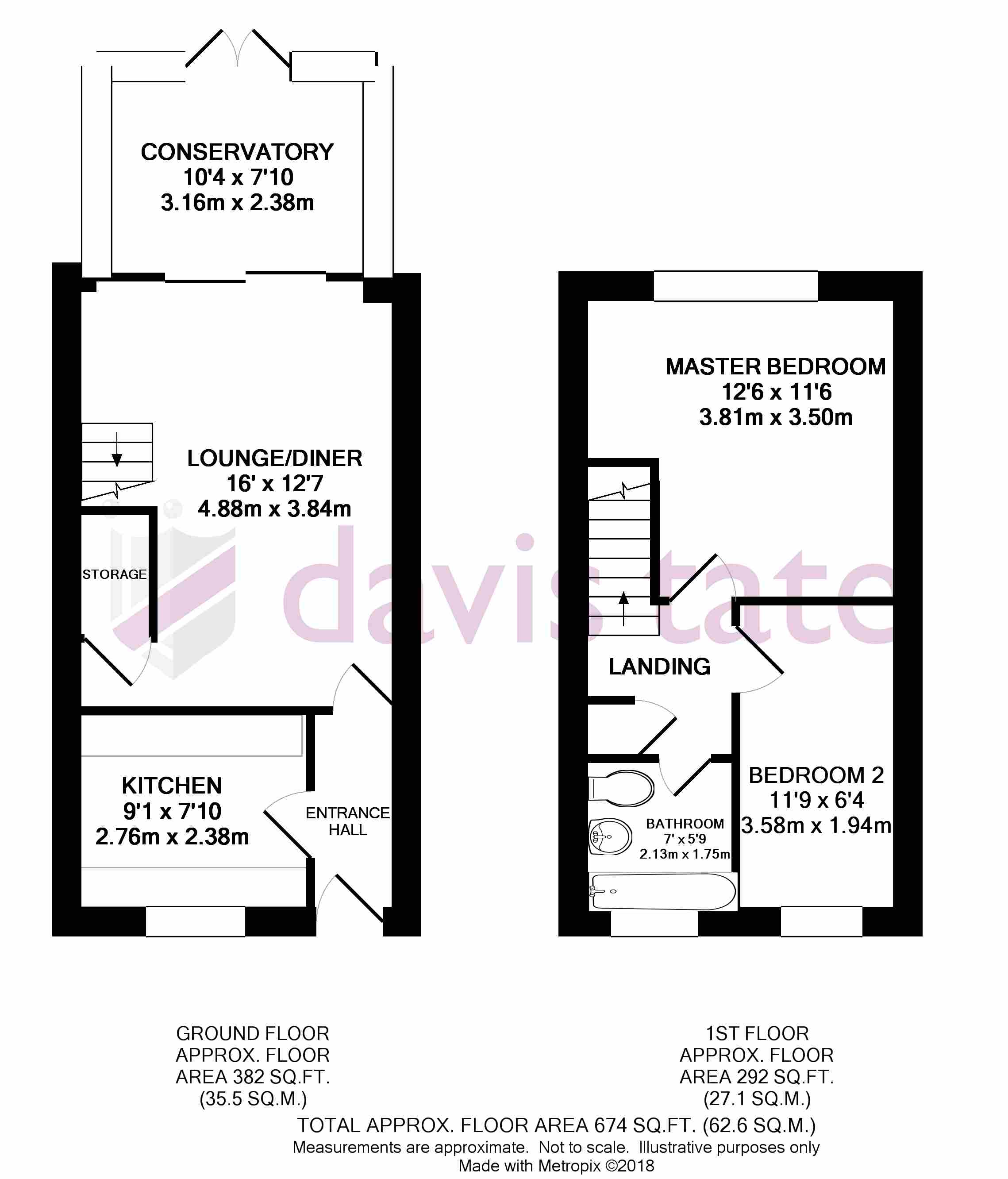 2 Bedrooms Terraced house for sale in Evenlode Drive, Didcot OX11