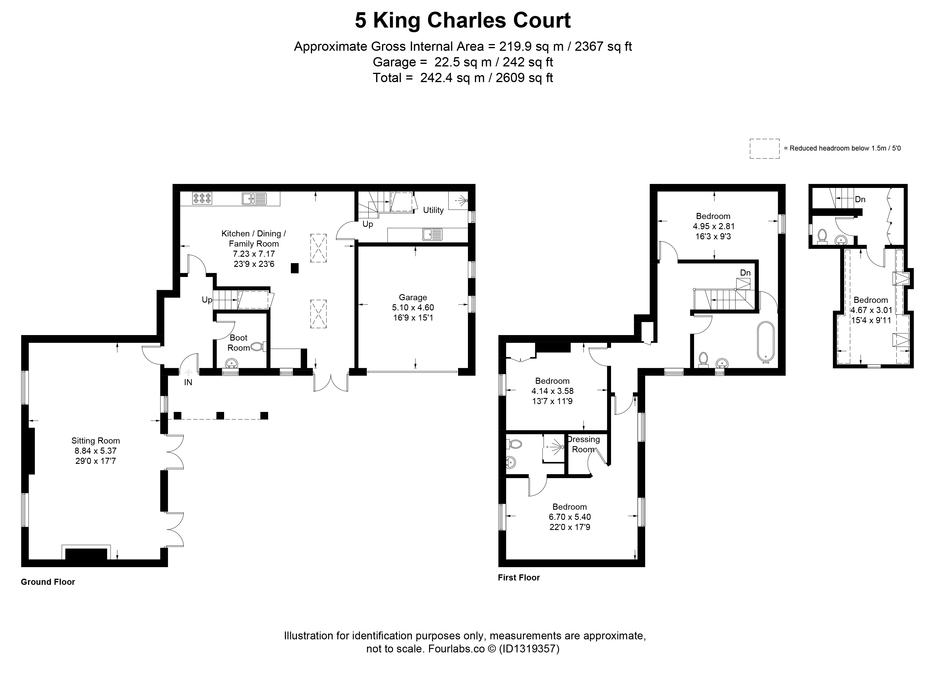 5 King Charles Court,, Friday Street, Lower Quinton floorplan