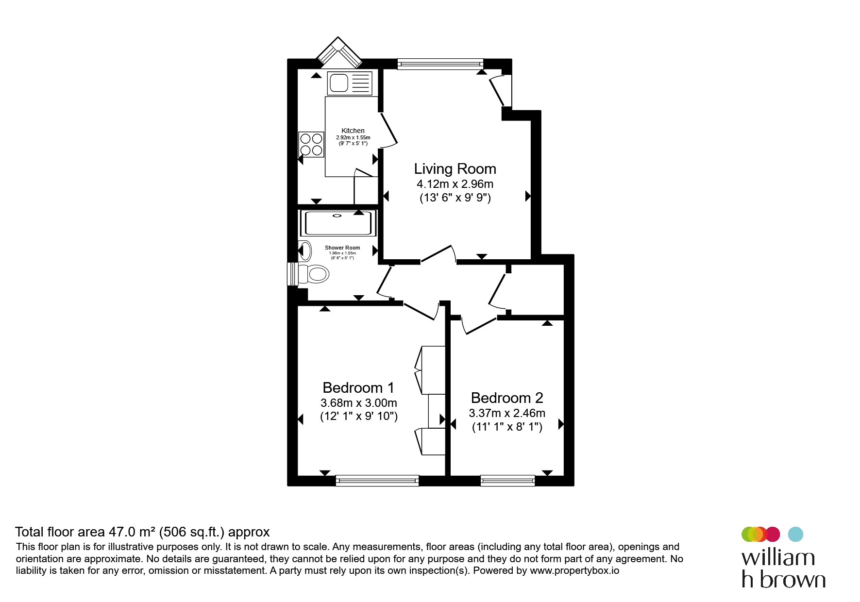 2, Osbourne Court, Back Lane, Leeds floorplan