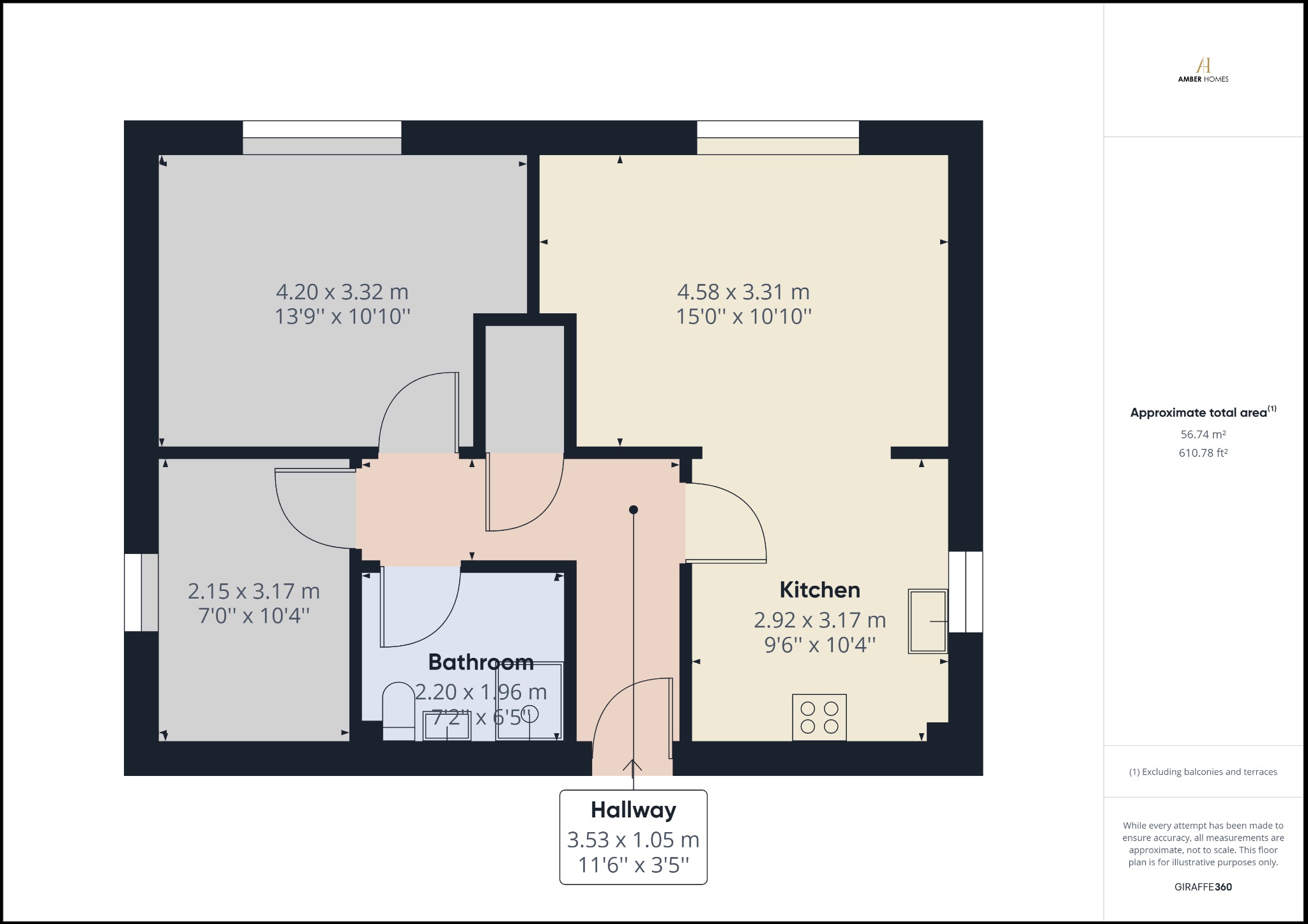 Apartment 3, Harben Court, Codnor floorplan