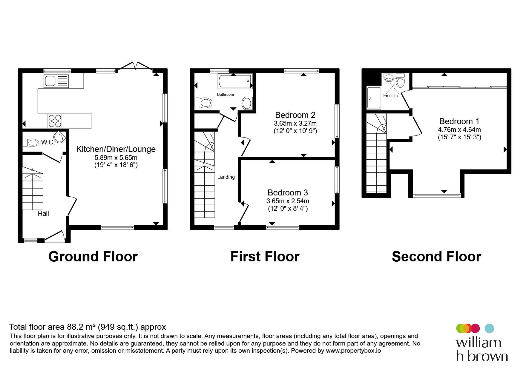 37, Bowhill Way, Harlow floorplan