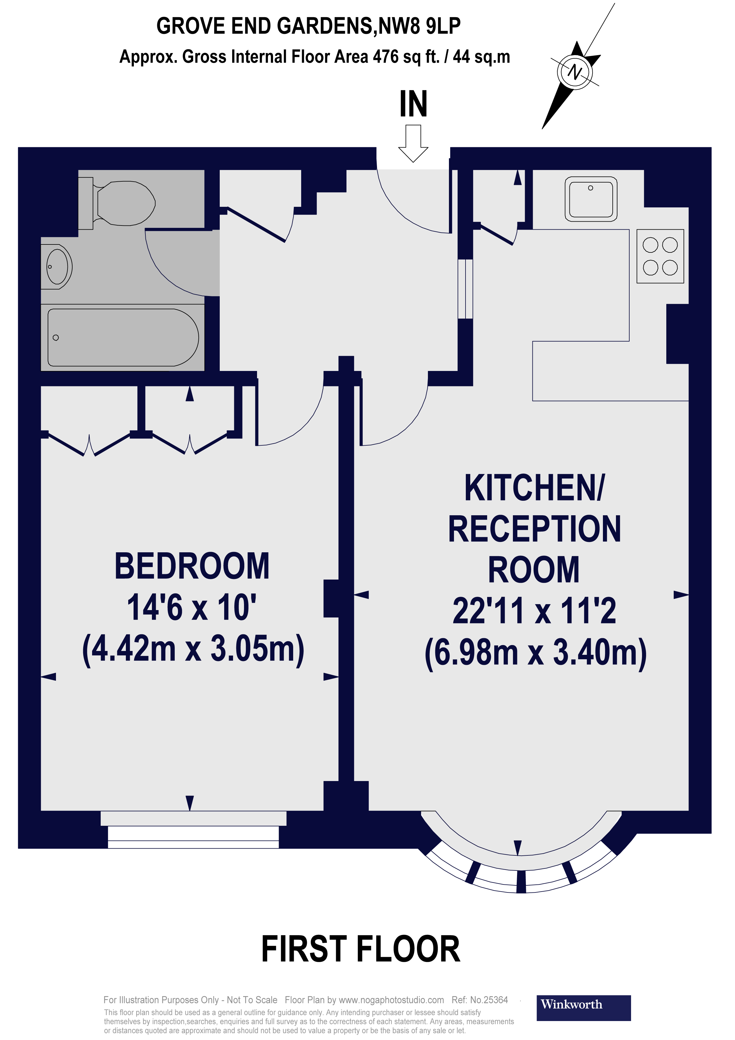 1 Bedrooms Flat to rent in Grove End Gardens, Grove End Road NW8