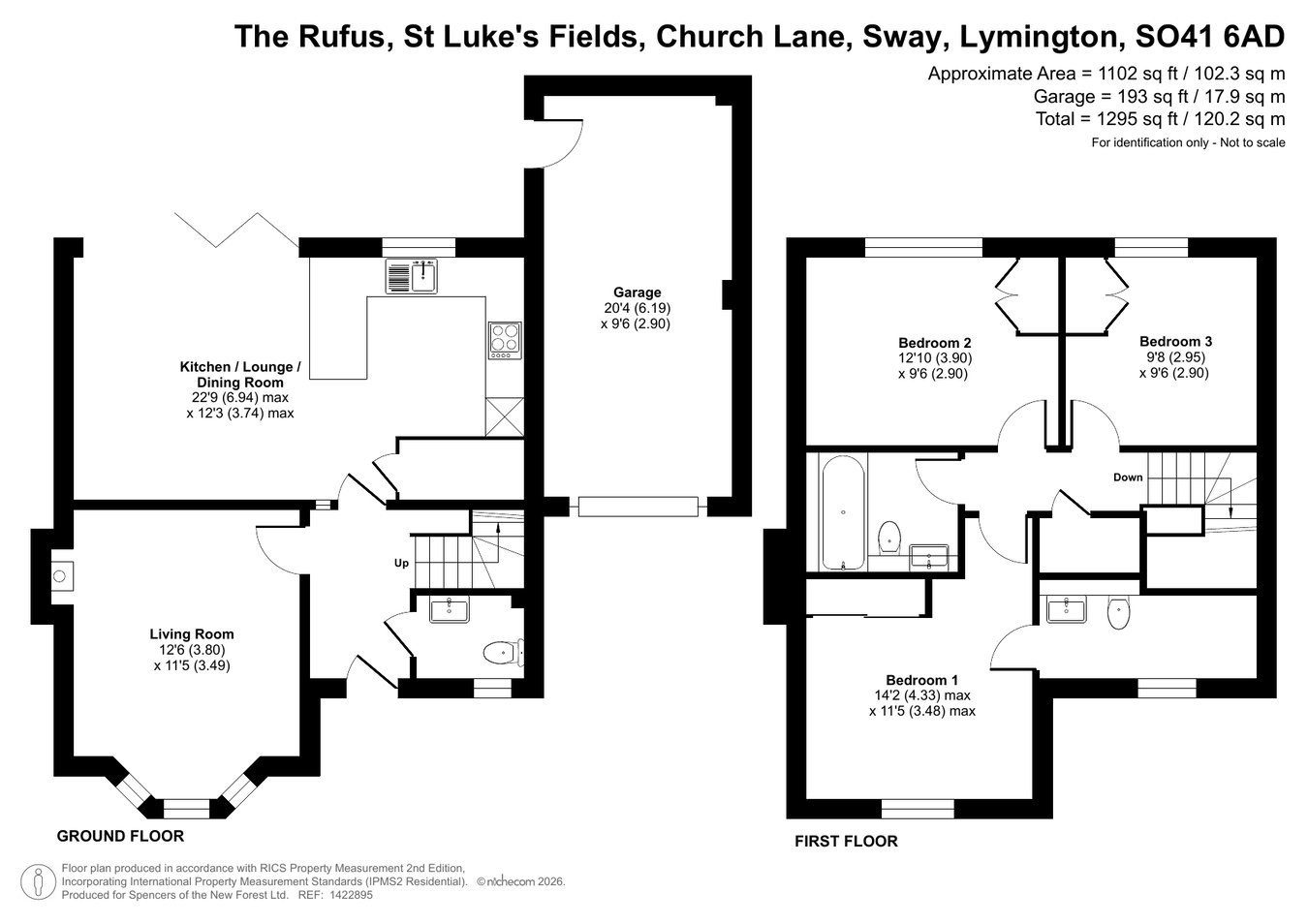 The Rufus, Church Lane, Lymington floorplan