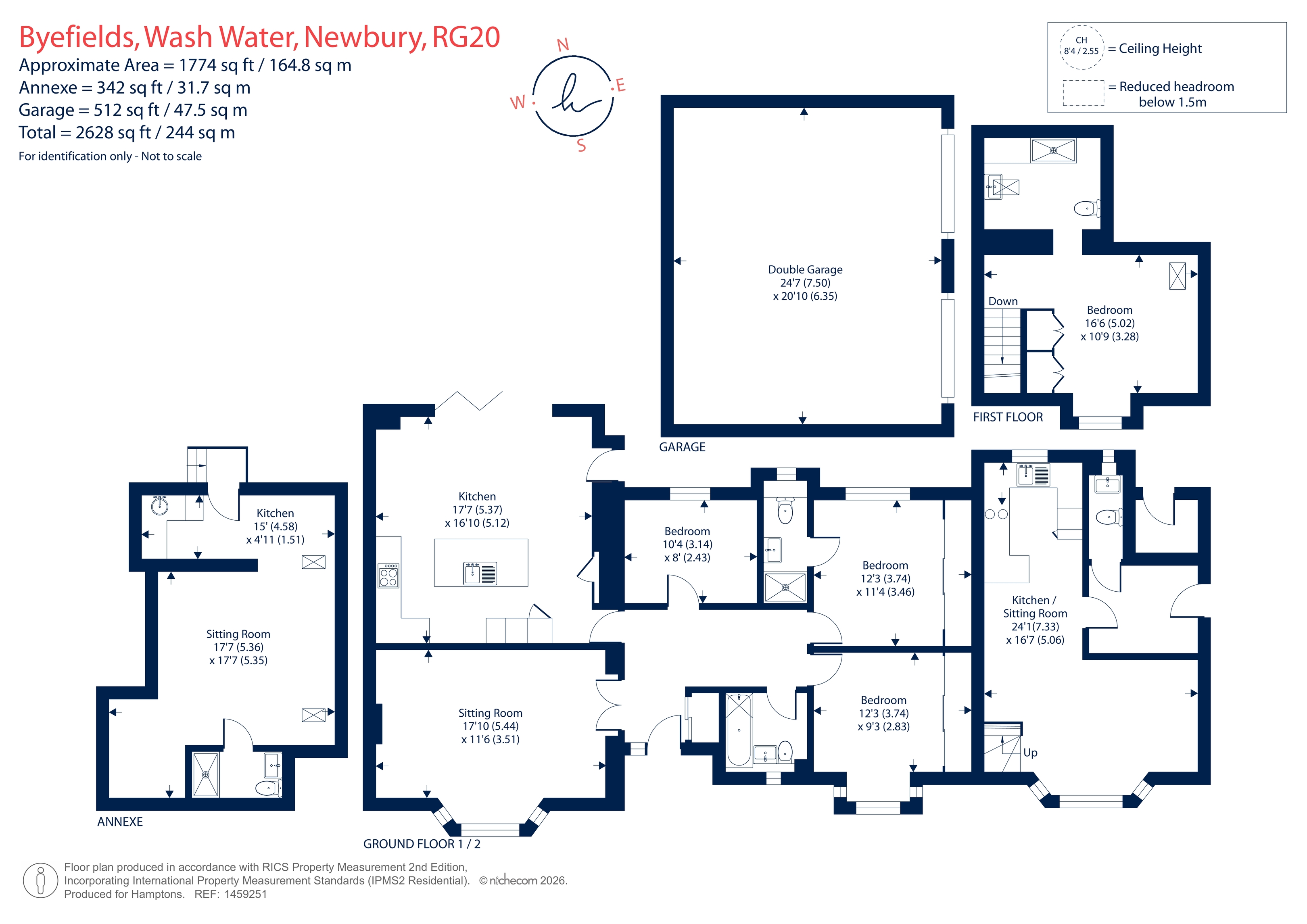 Byefields, Wash Water, Newbury floorplan