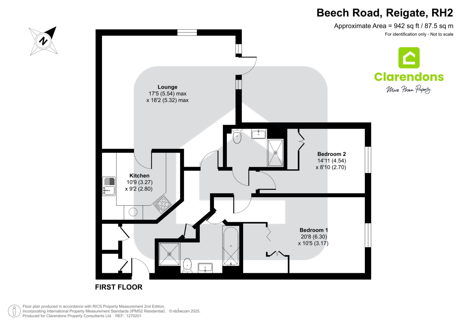 Flat 7, Allingtons, 43 Beech Road, Reigate floorplan