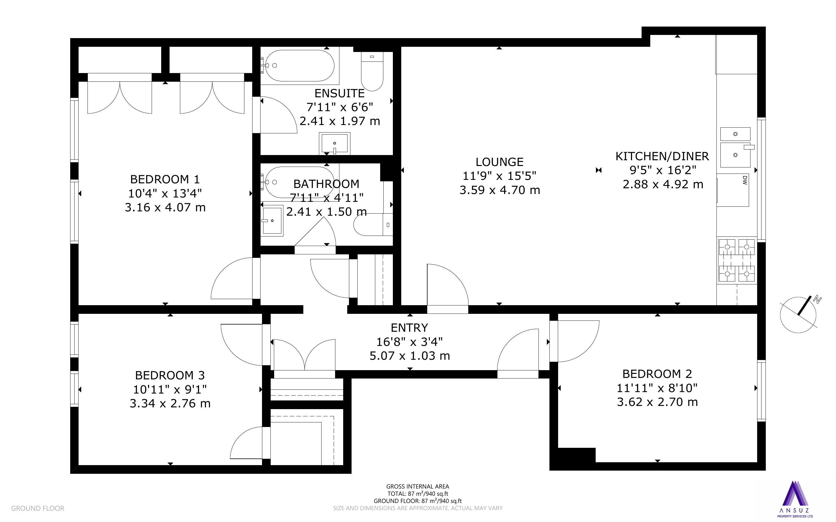 Sutherland Avenue, London W9 floorplan