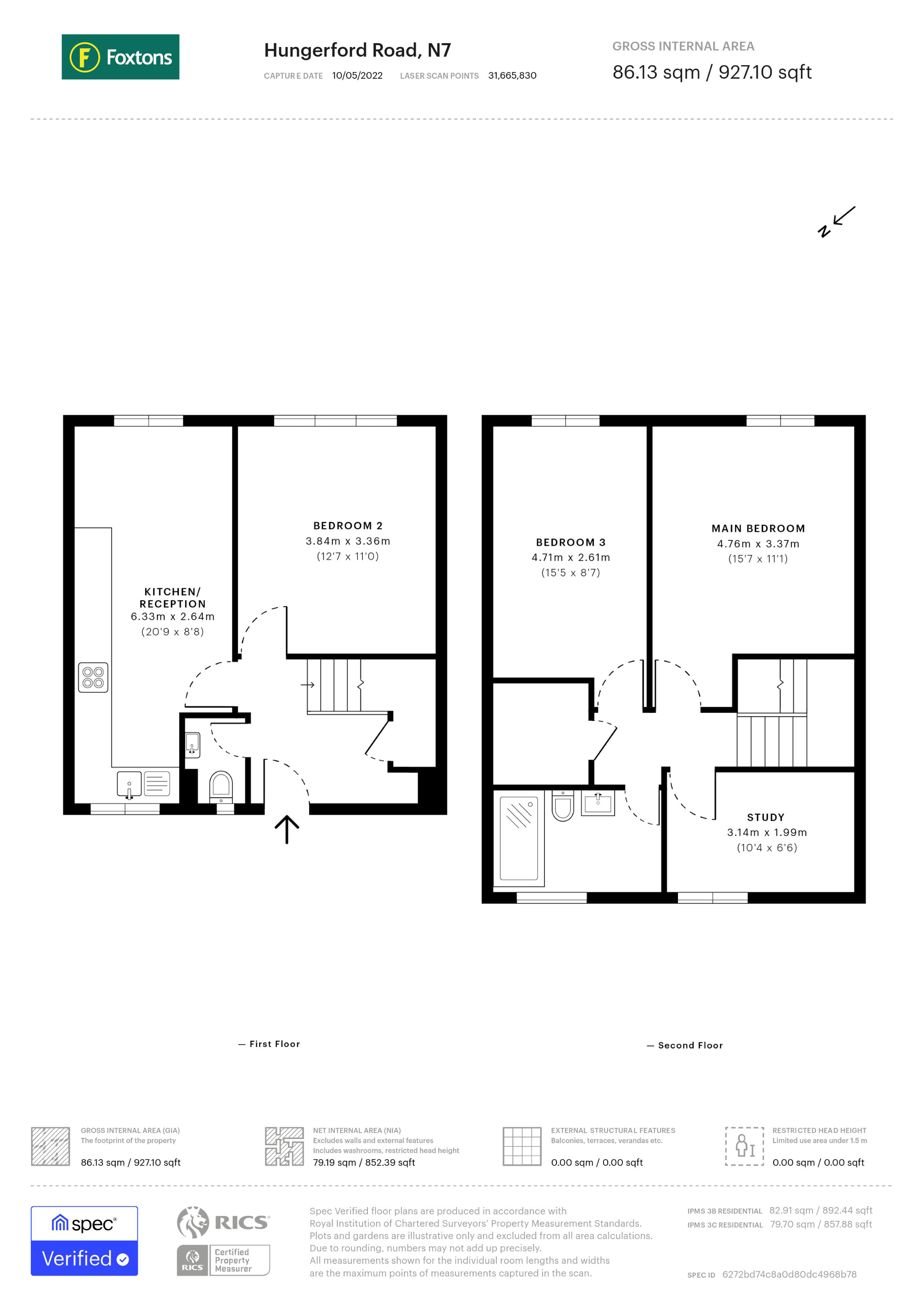 Hungerford Road, Islington, London N7, 4 bedroom to rent