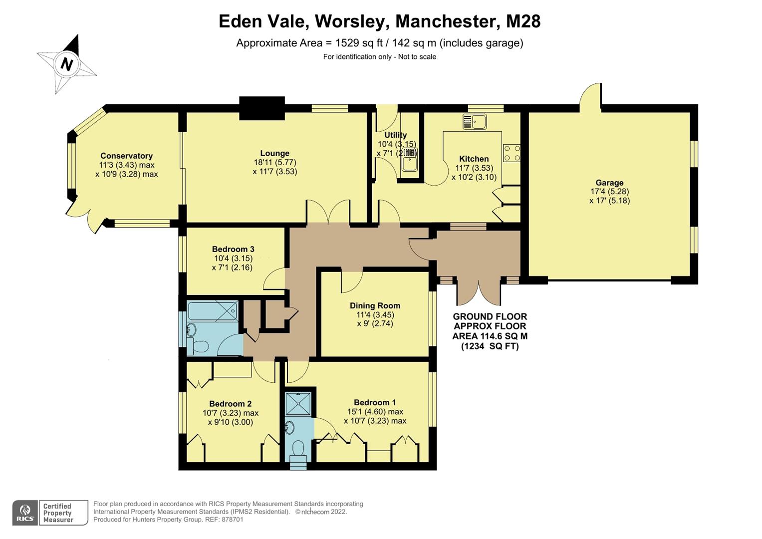 Eden Vale, Worsley, Manchester, Greater Manchester M28, 3 bedroom