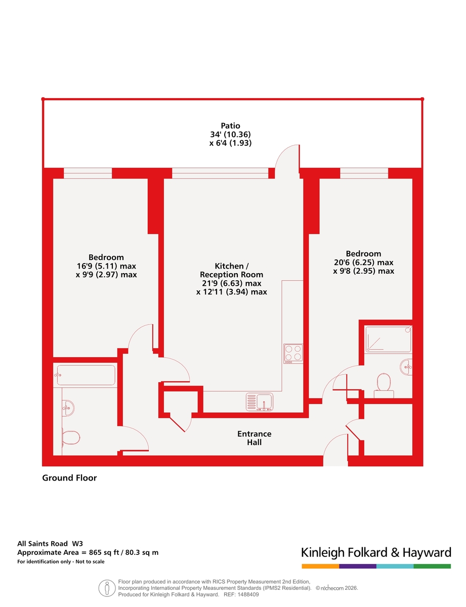 Flat 2, Wyatt Court,, All Saints Road, London floorplan