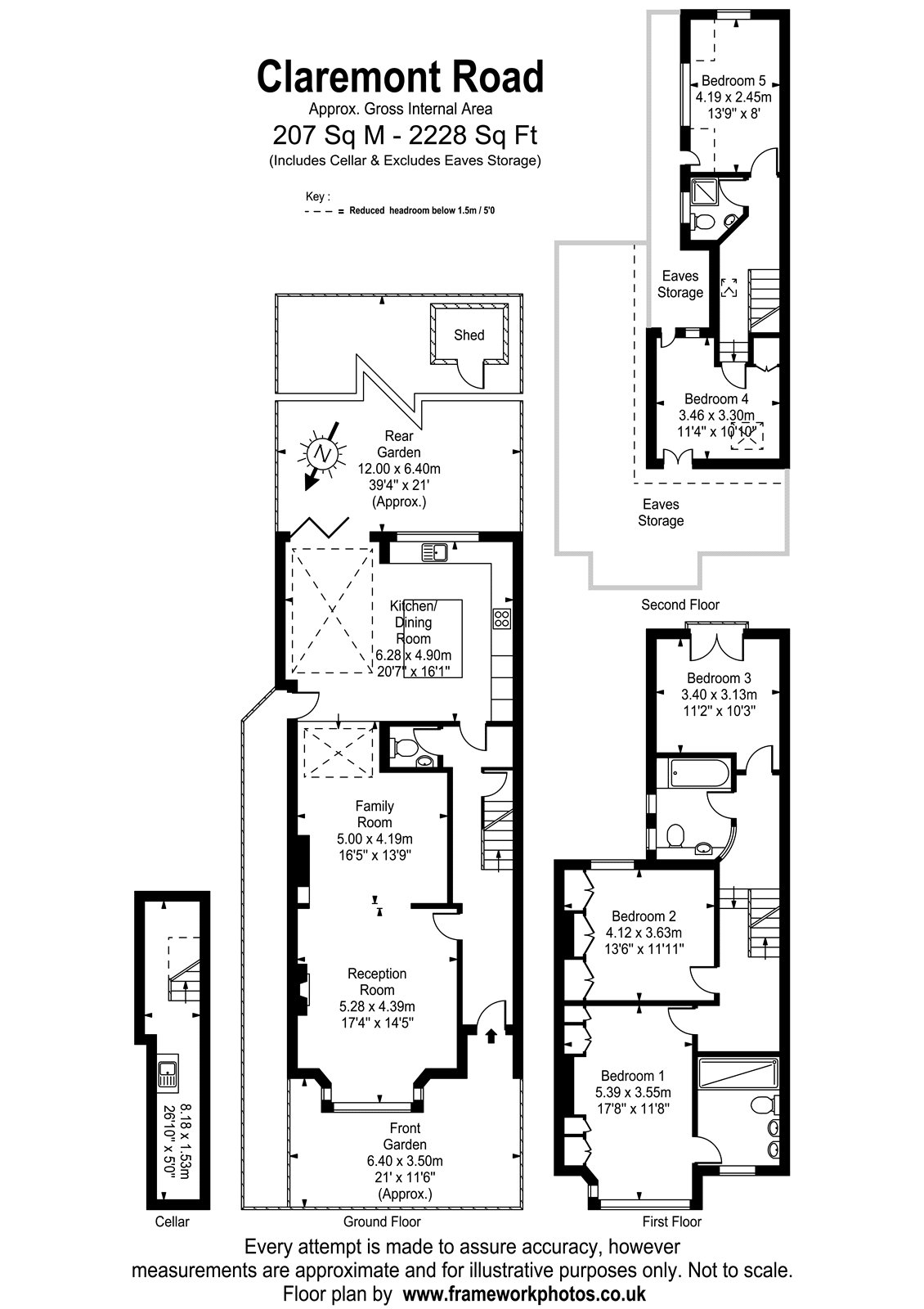 16, Claremont Road, St Margarets floorplan