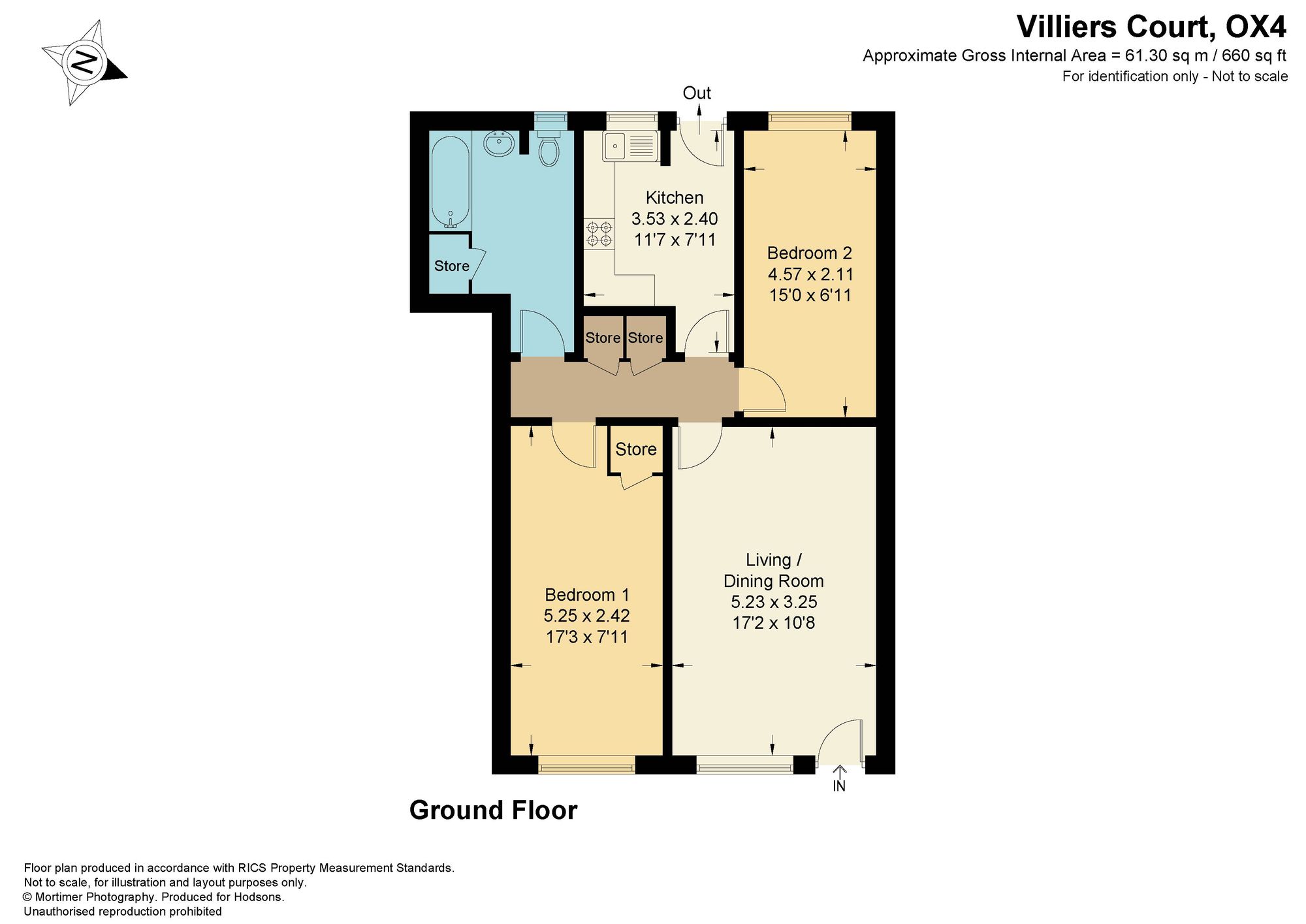 Flat 2, Villiers Court Rose Hill, Oxford floorplan