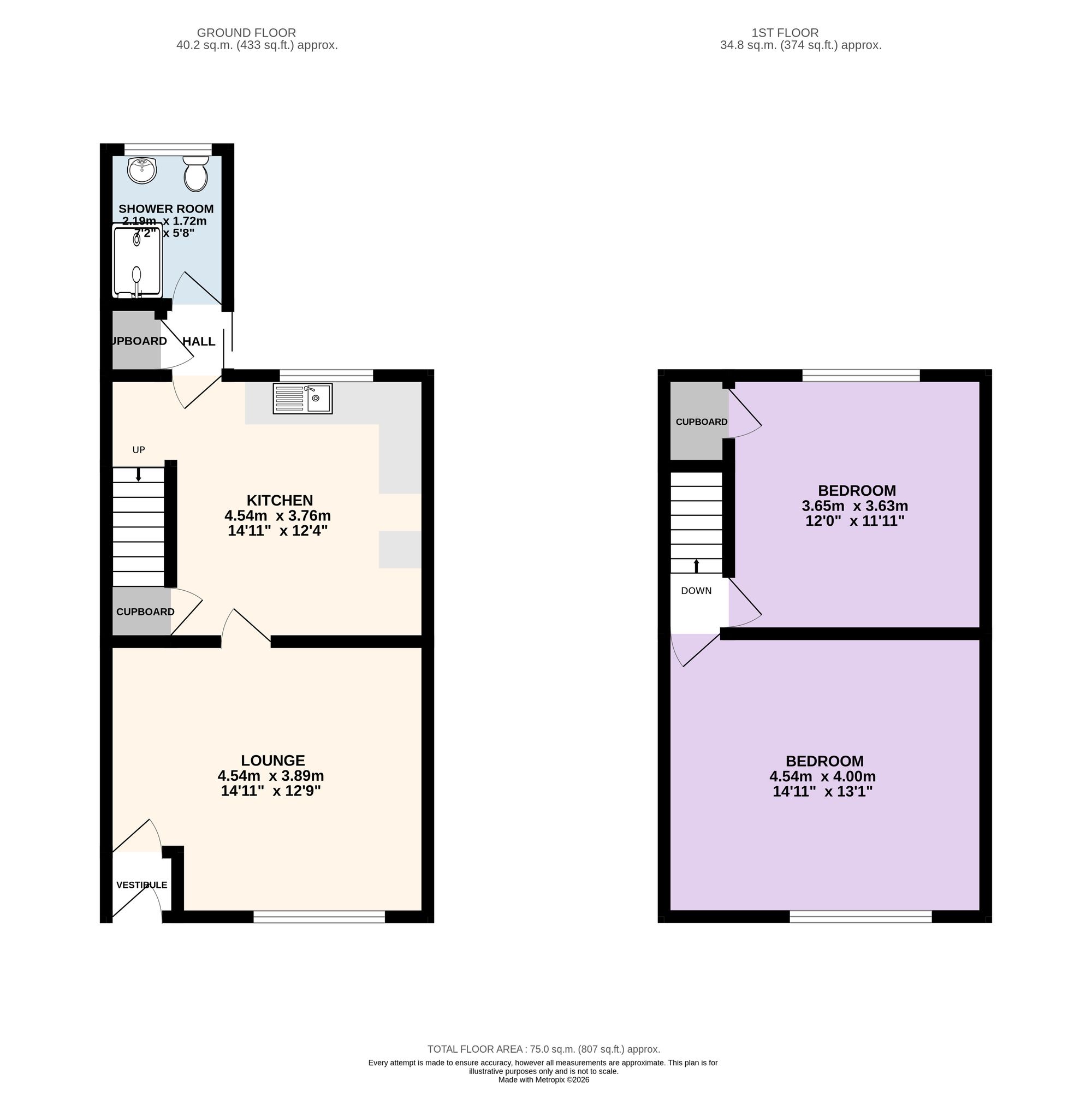 5 Broad Street, Leyland floorplan