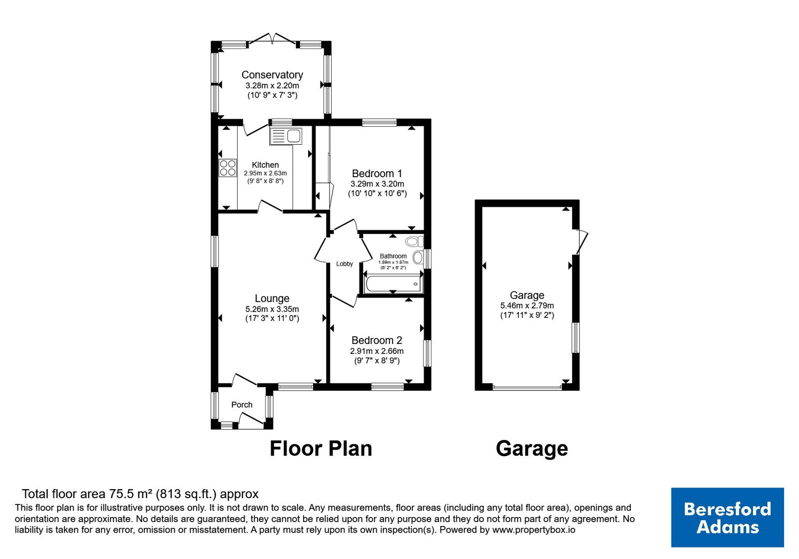 44, Rhodfa Wen, Colwyn Bay floorplan