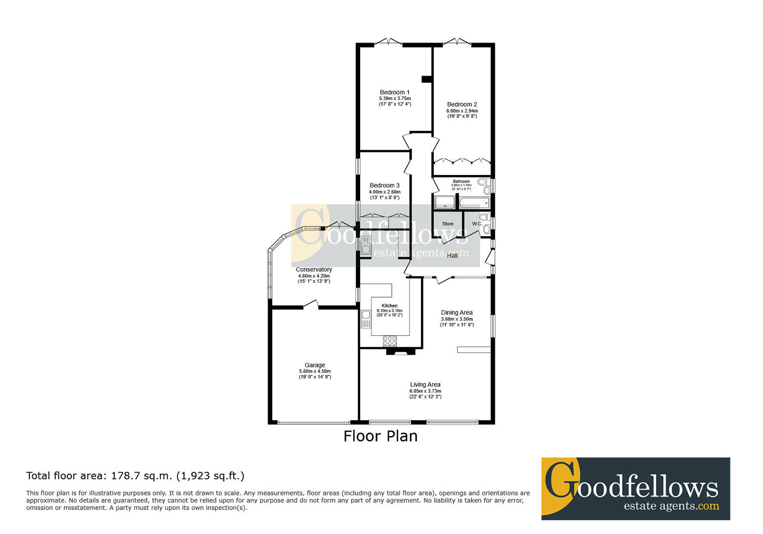 67A, Eastern Way, Ponteland floorplan