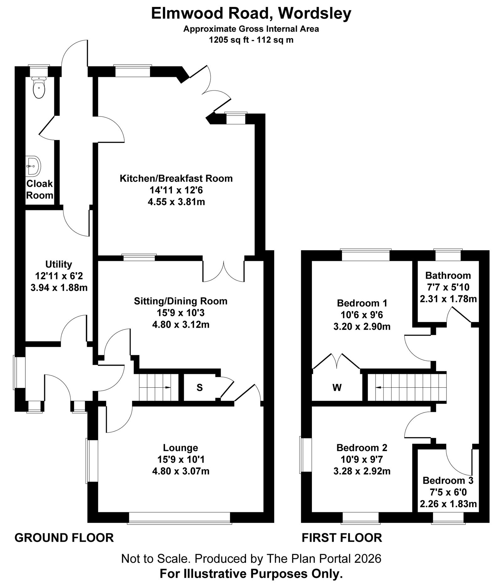 1, Elmwood Road, Stourbridge floorplan