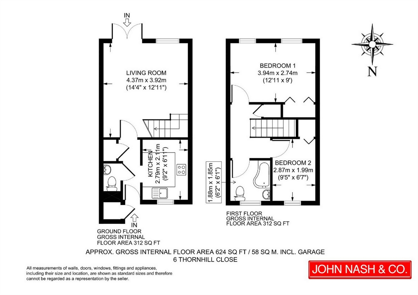 2 Bedrooms Terraced house for sale in Thornhill Close, Old Amersham, Buckinghamshire HP7