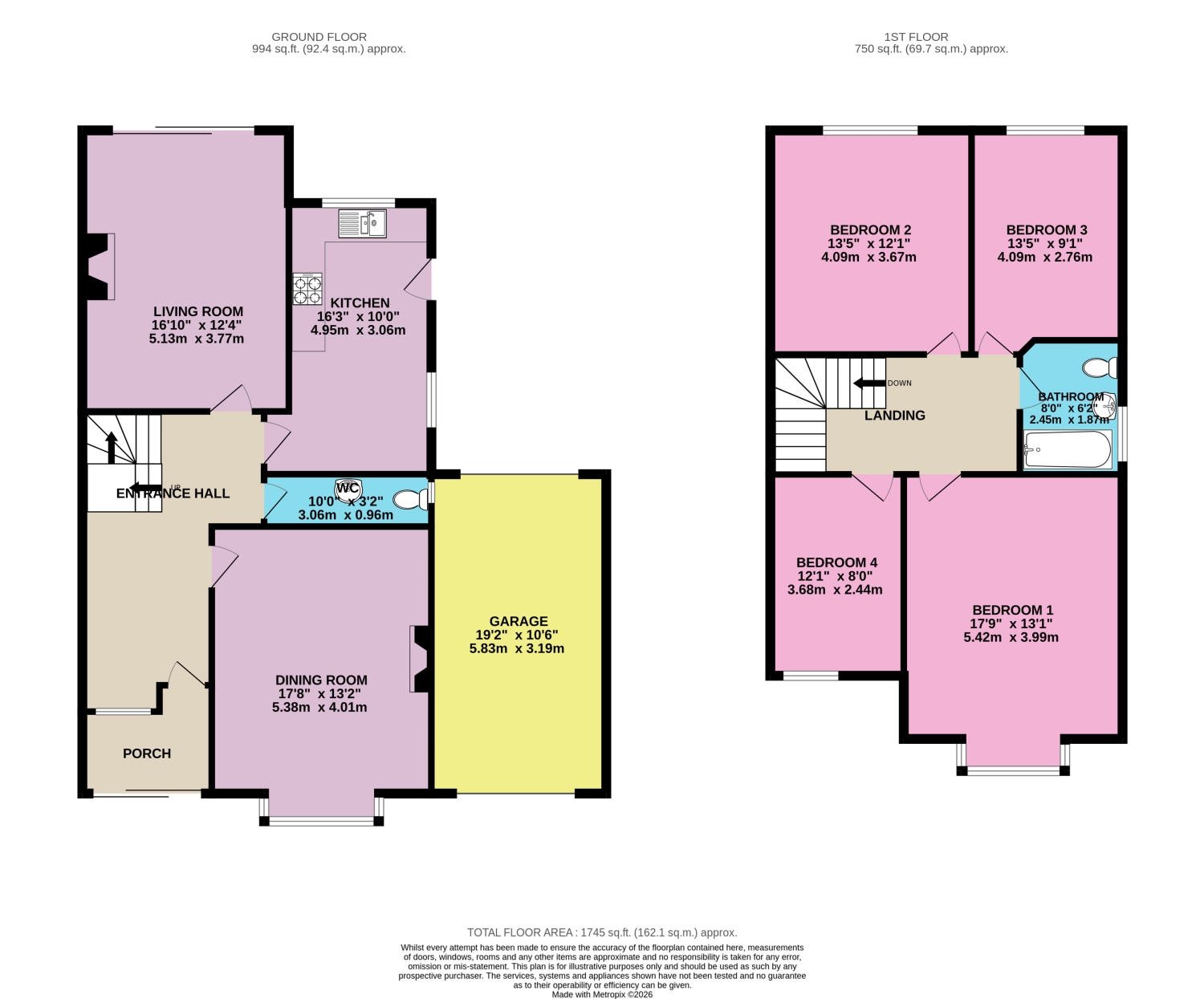 17, South View, Bromley floorplan