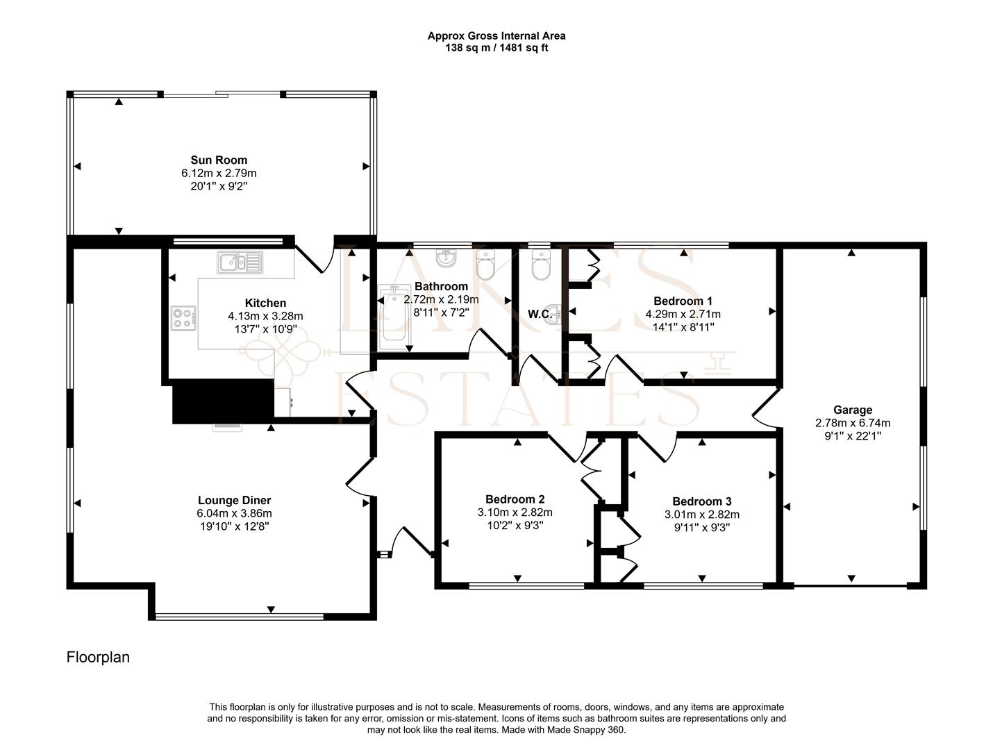 Ryedale, Icold Road, Penrith floorplan