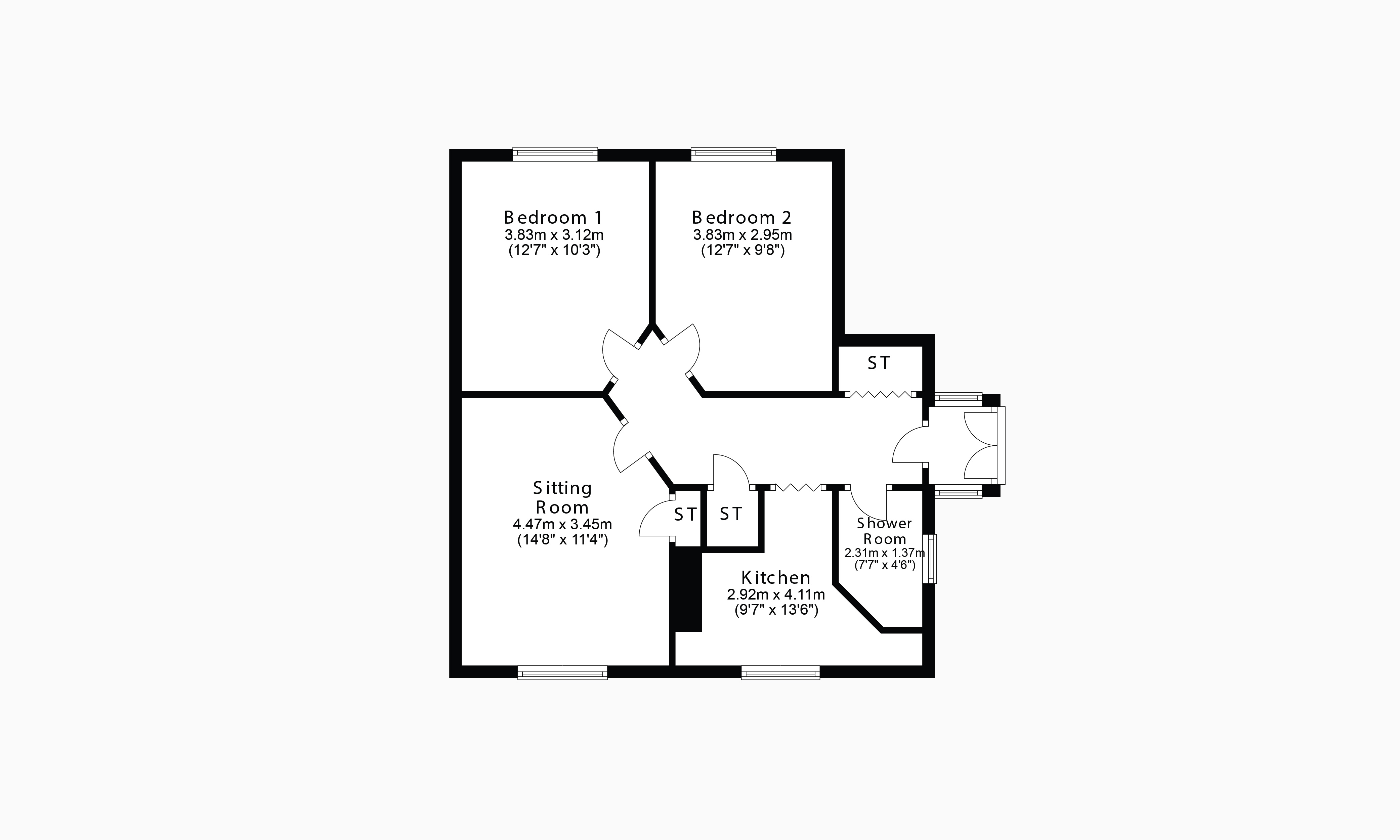 Rosemead Terrace, California, Stirlingshire FK1, 2 bedroom flat for
