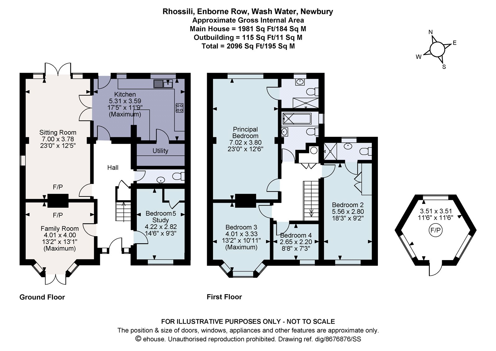 Rhossili,, Enborne Row, Newbury floorplan