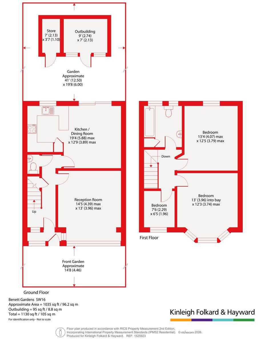 25, Benett Gardens, London floorplan