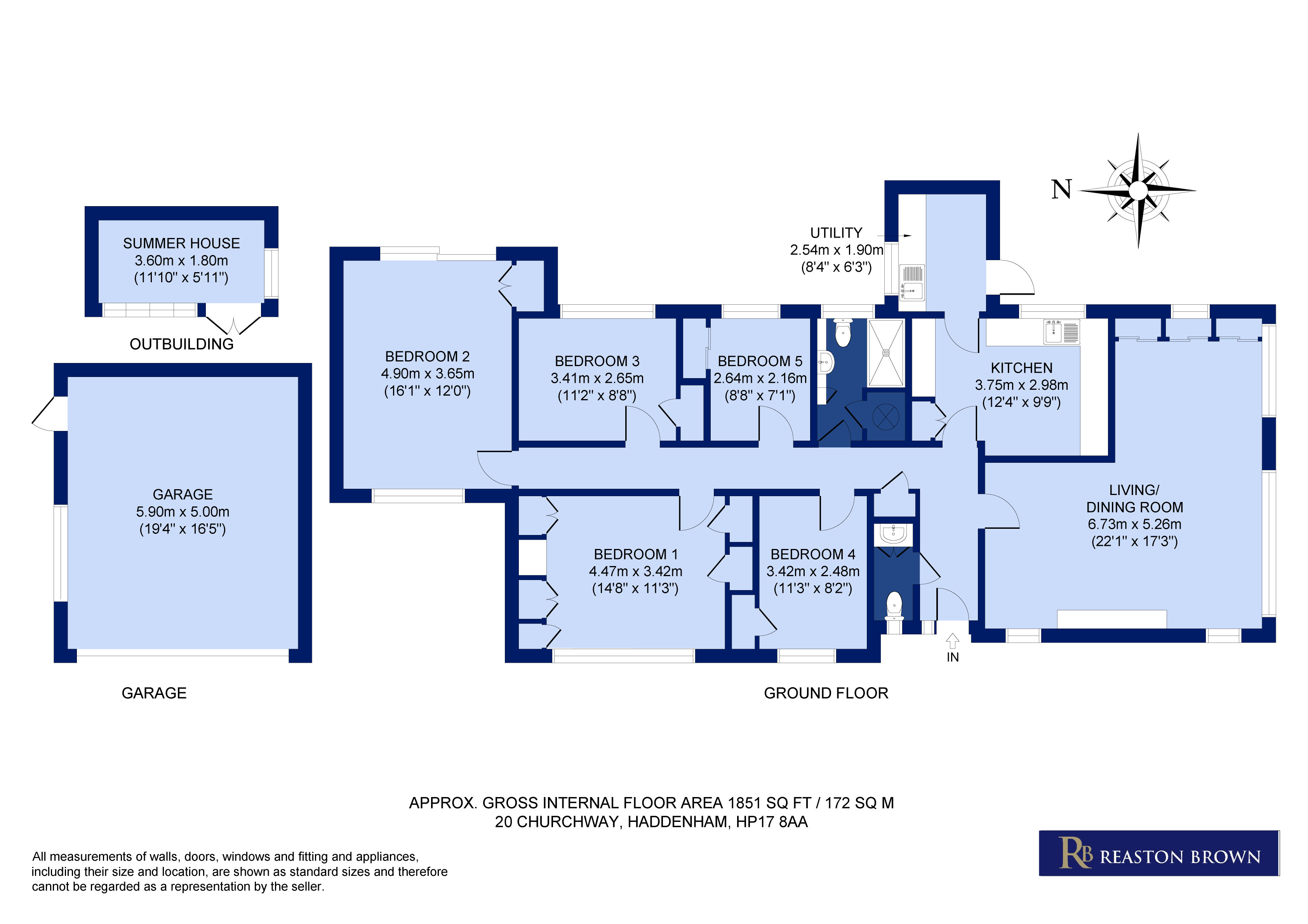 -, Churchway, Haddenham floorplan