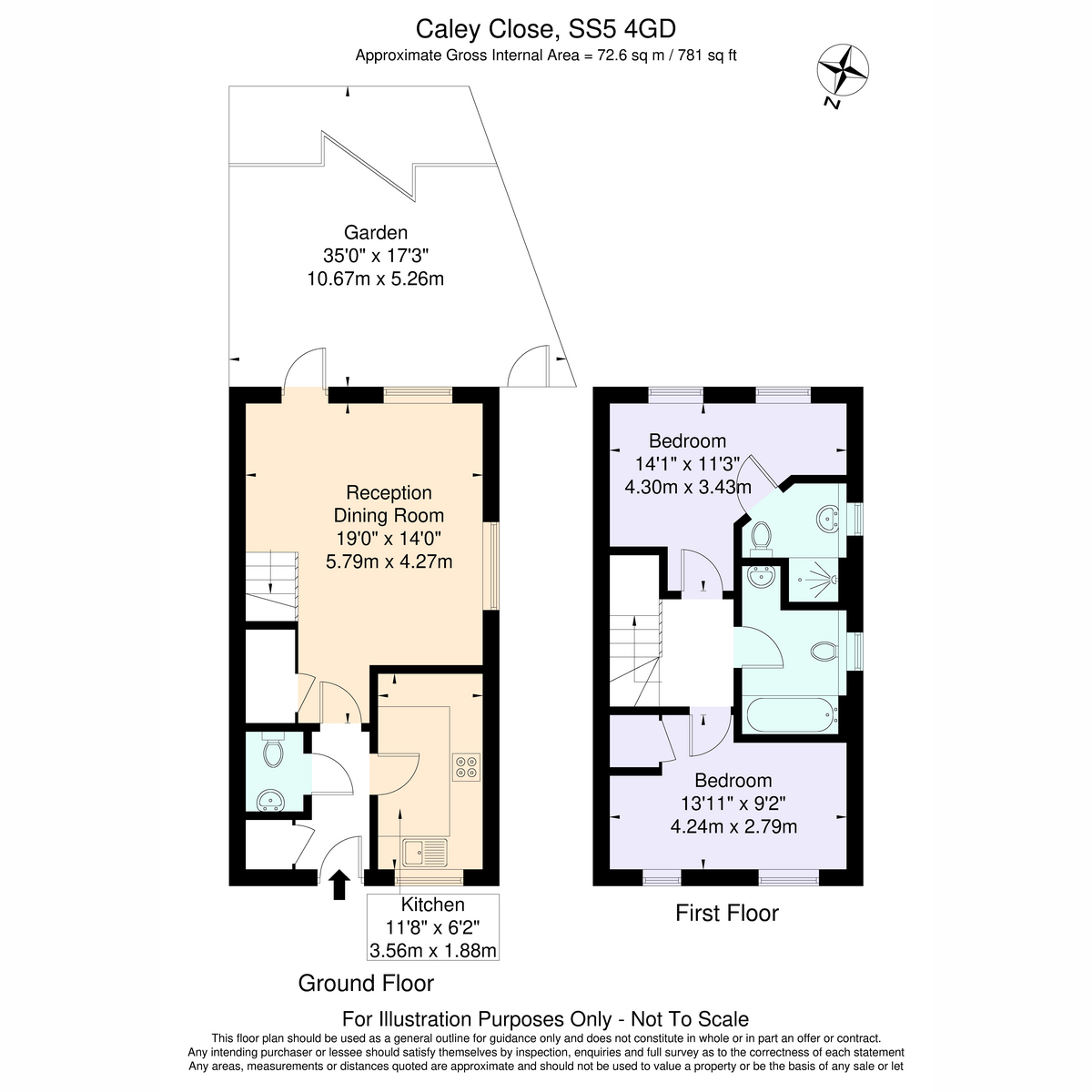 27, Caley Close, Hockley floorplan