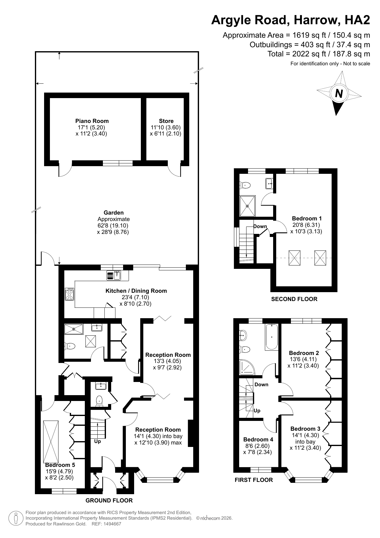 63, Argyle Road, Harrow floorplan