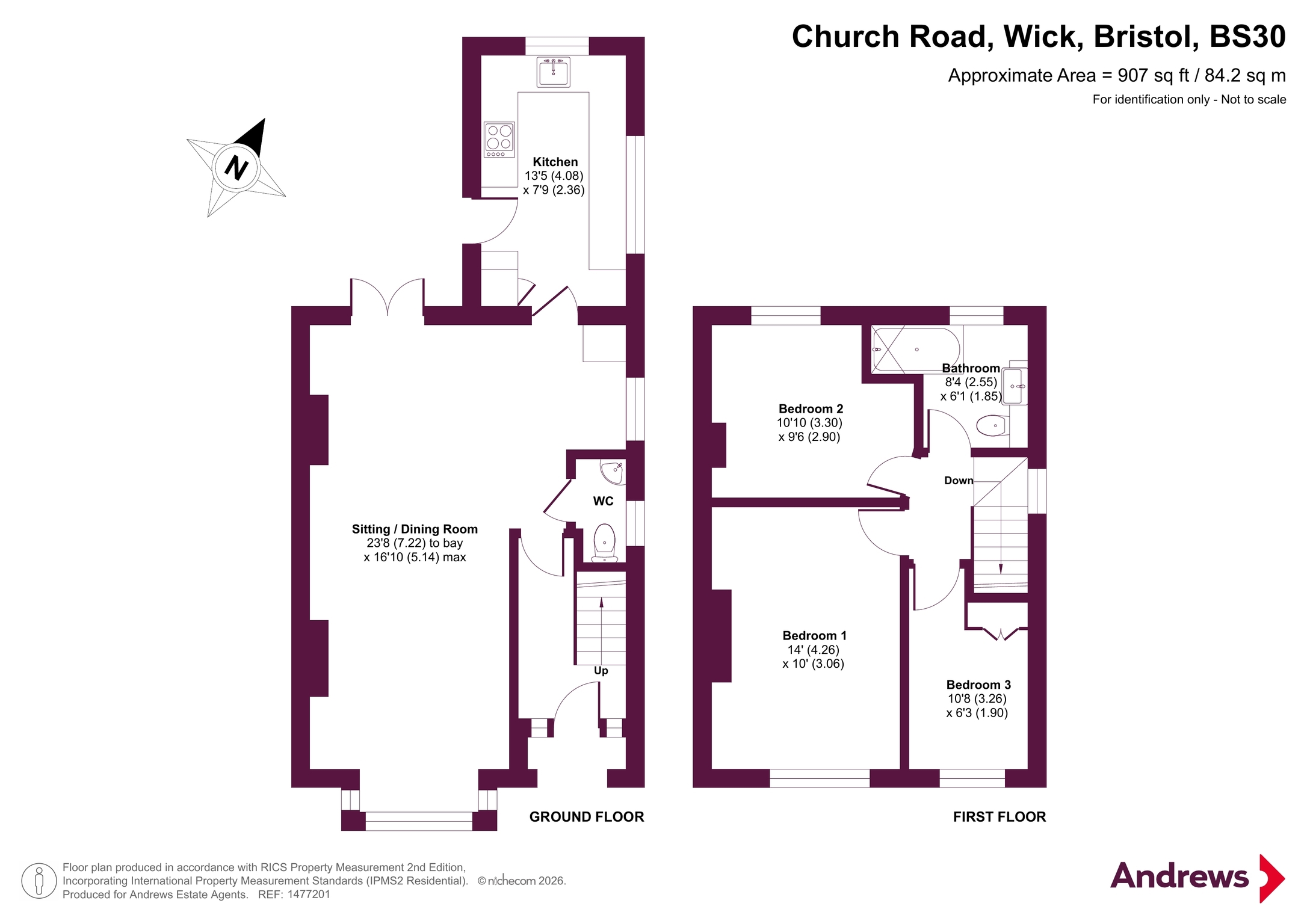 22, Church Road, Bristol floorplan