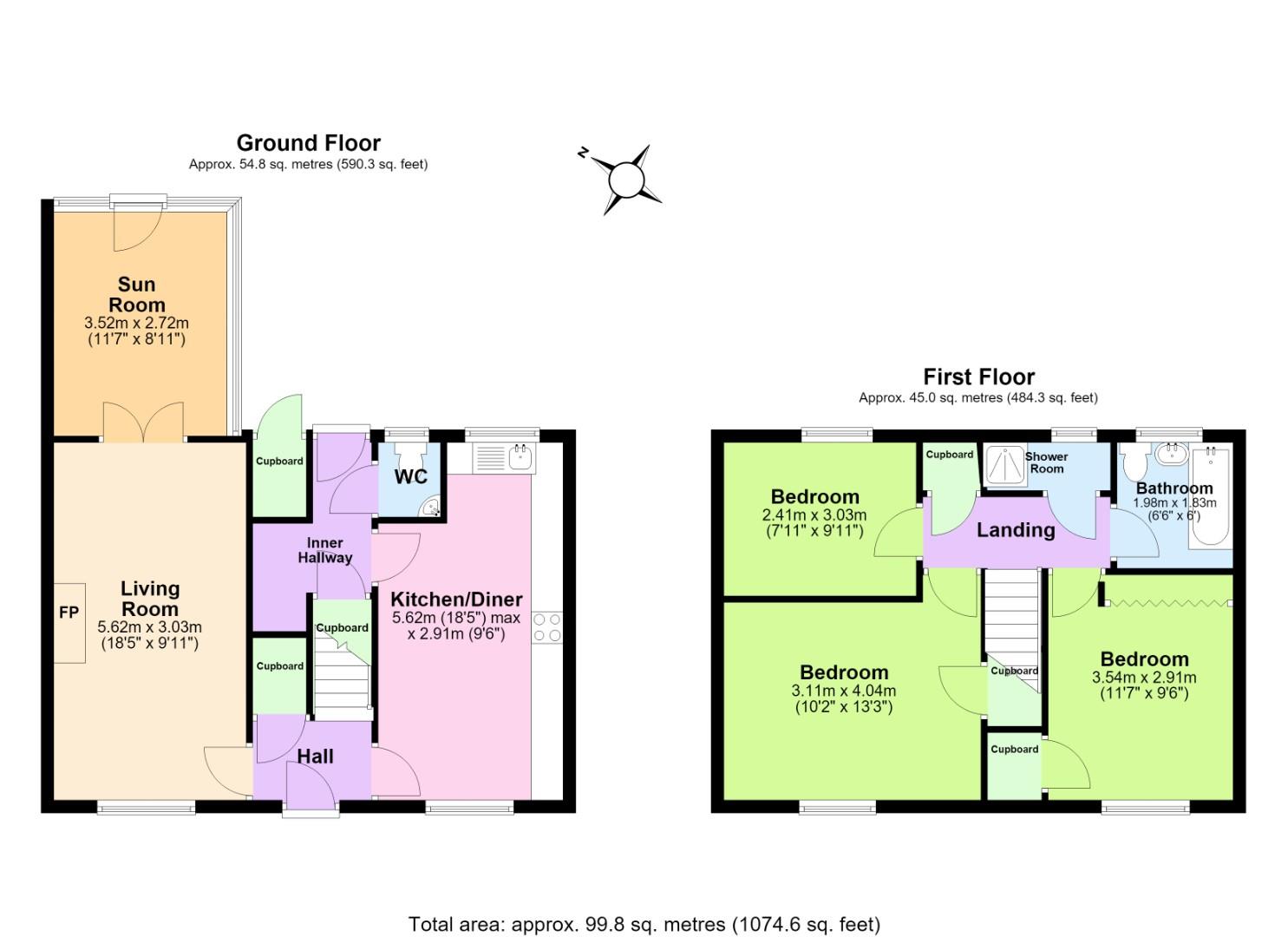 16, Roecliffe, Nottingham floorplan