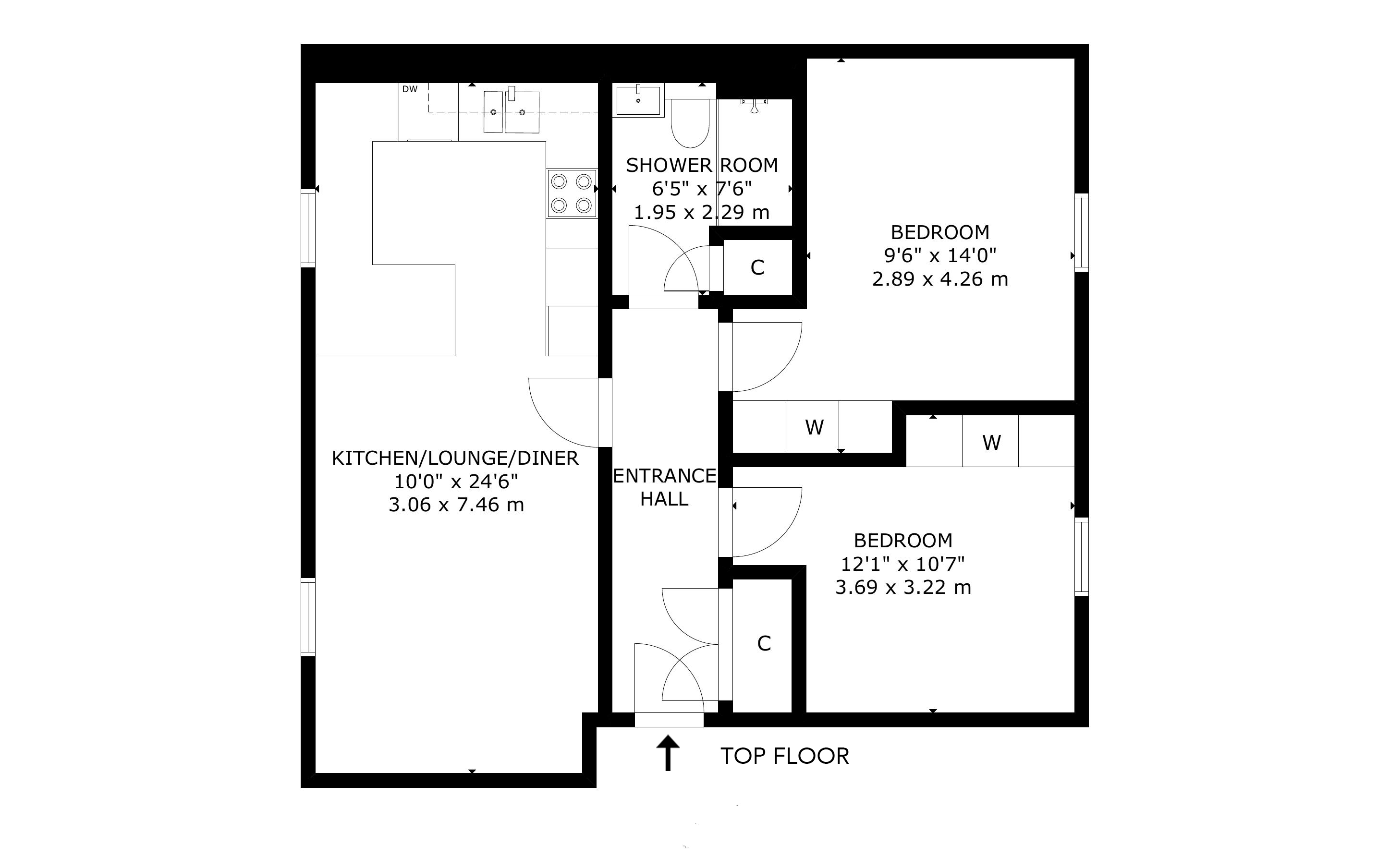 4/6, Ferry Gait Place, Edinburgh floorplan