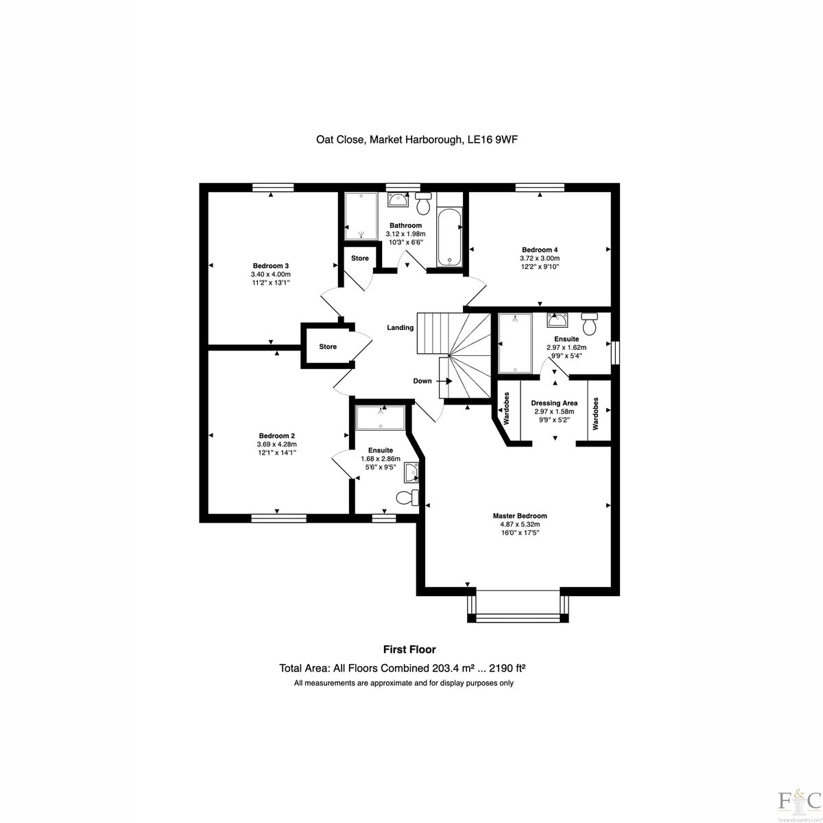 00, Oat Close, Market Harborough floorplan