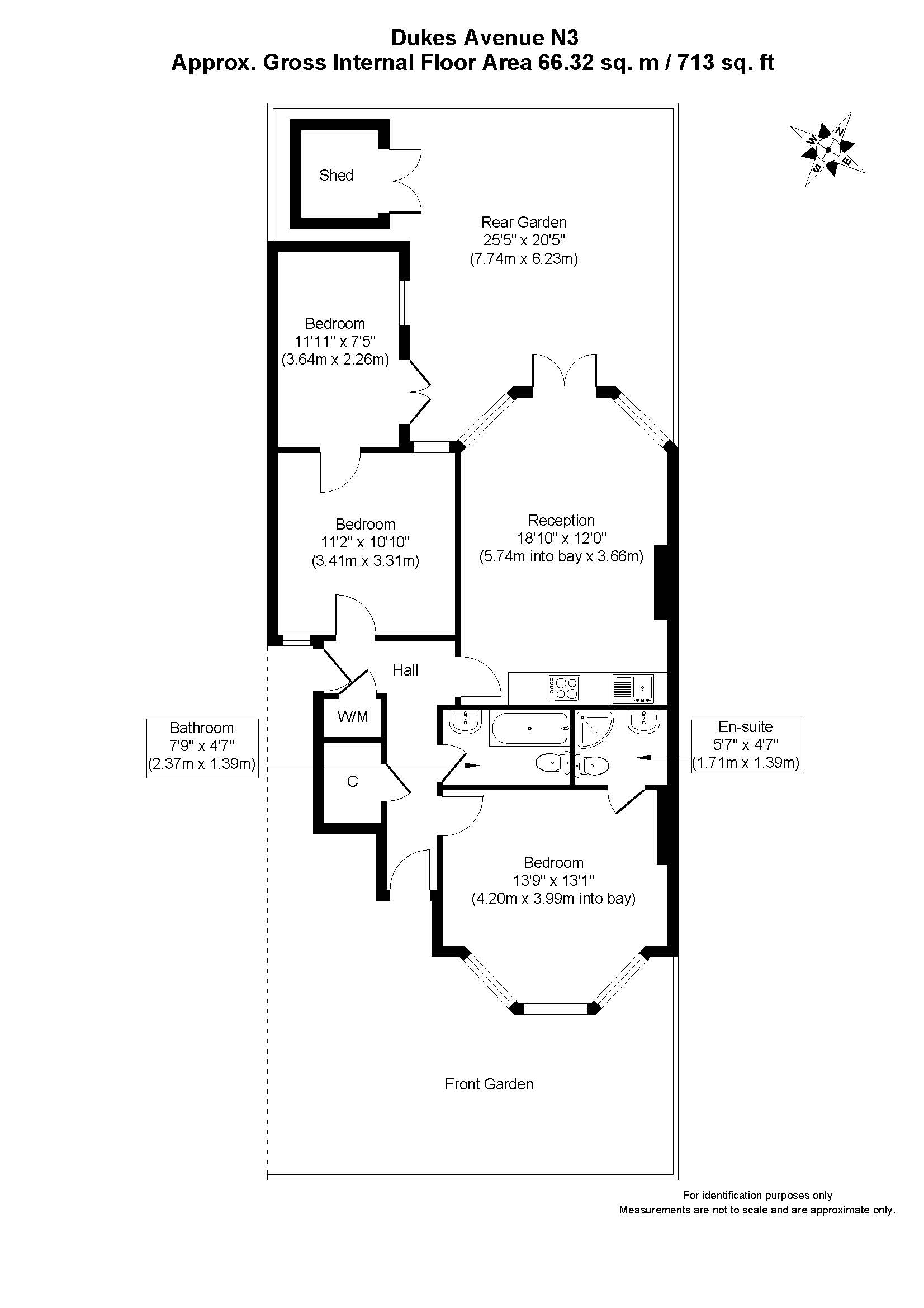 Ground Floor Flat, 8, Dukes Avenue, Barnet floorplan