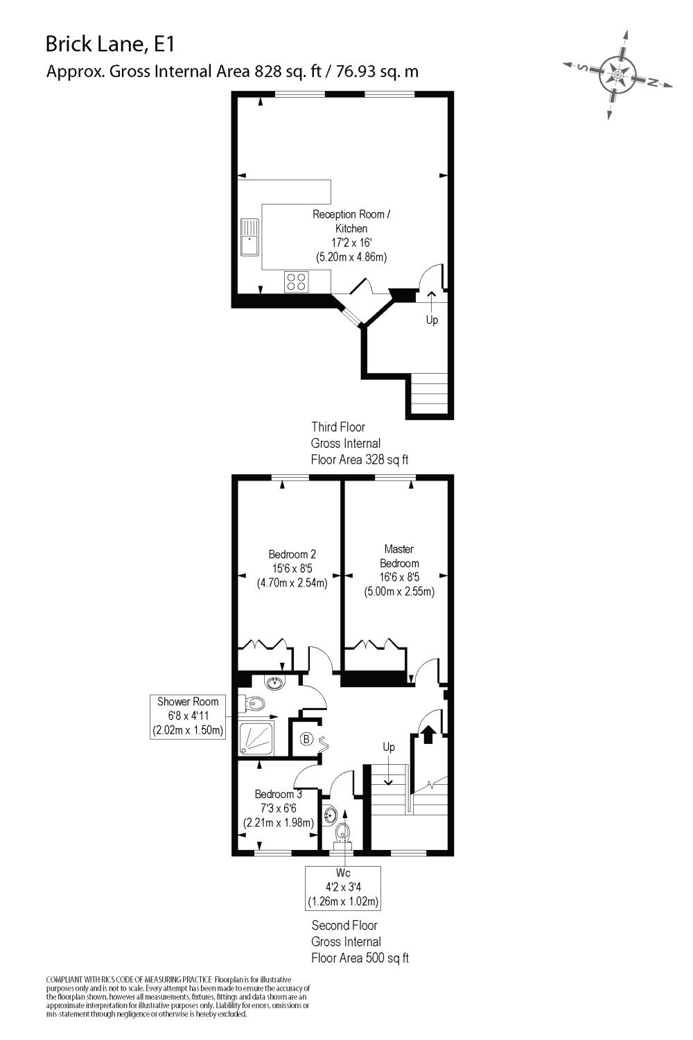 3 Bedrooms Flat to rent in Brick Lane, Shoreditch, London E1