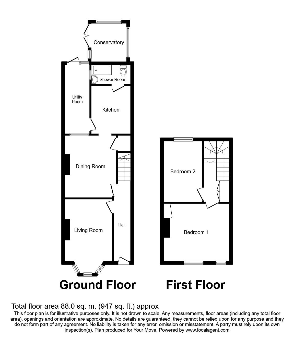 2 Bedrooms Terraced house for sale in Wilmington Road, Hastings TN34