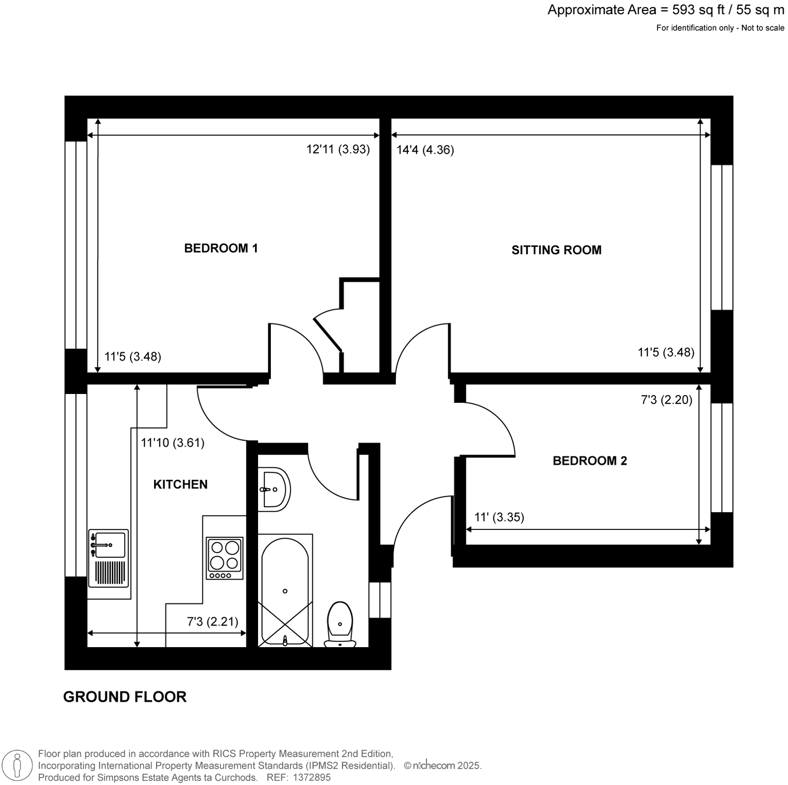 10 Drayton Court,, Lavender Park Road, West Byfleet floorplan