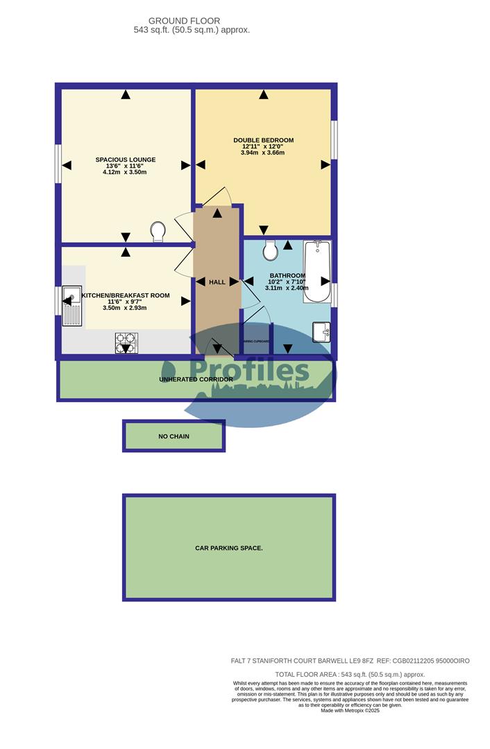 7, Staniforth Court, Barwell floorplan