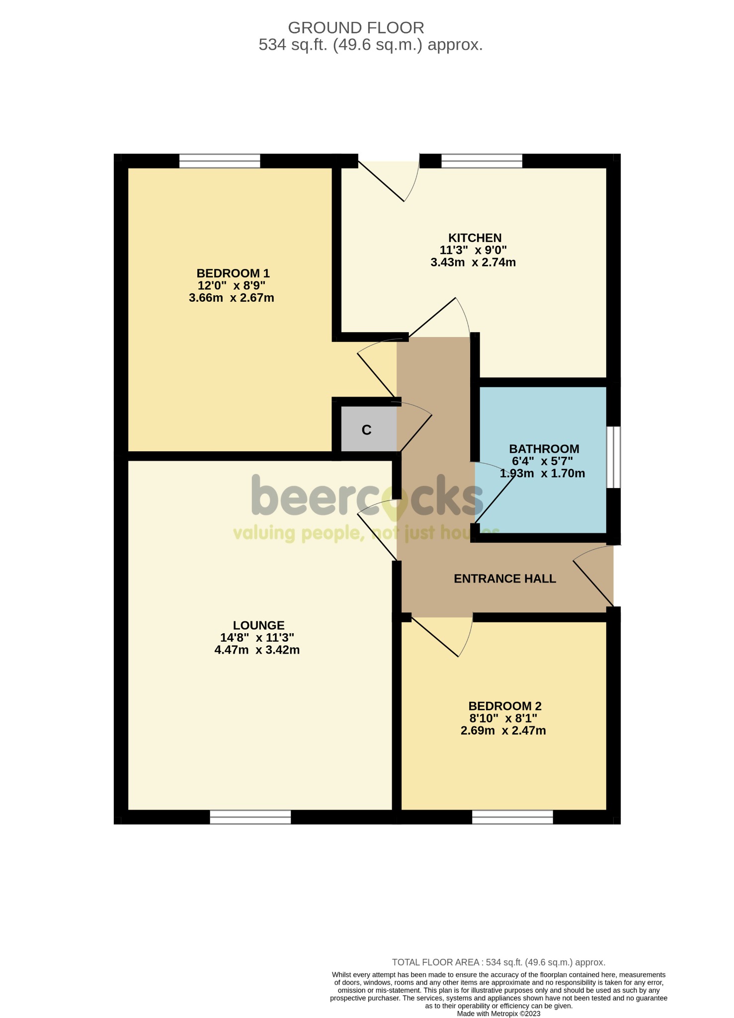 Holcroft Garth, Hedon, Hull HU12, 2 bedroom semidetached bungalow for