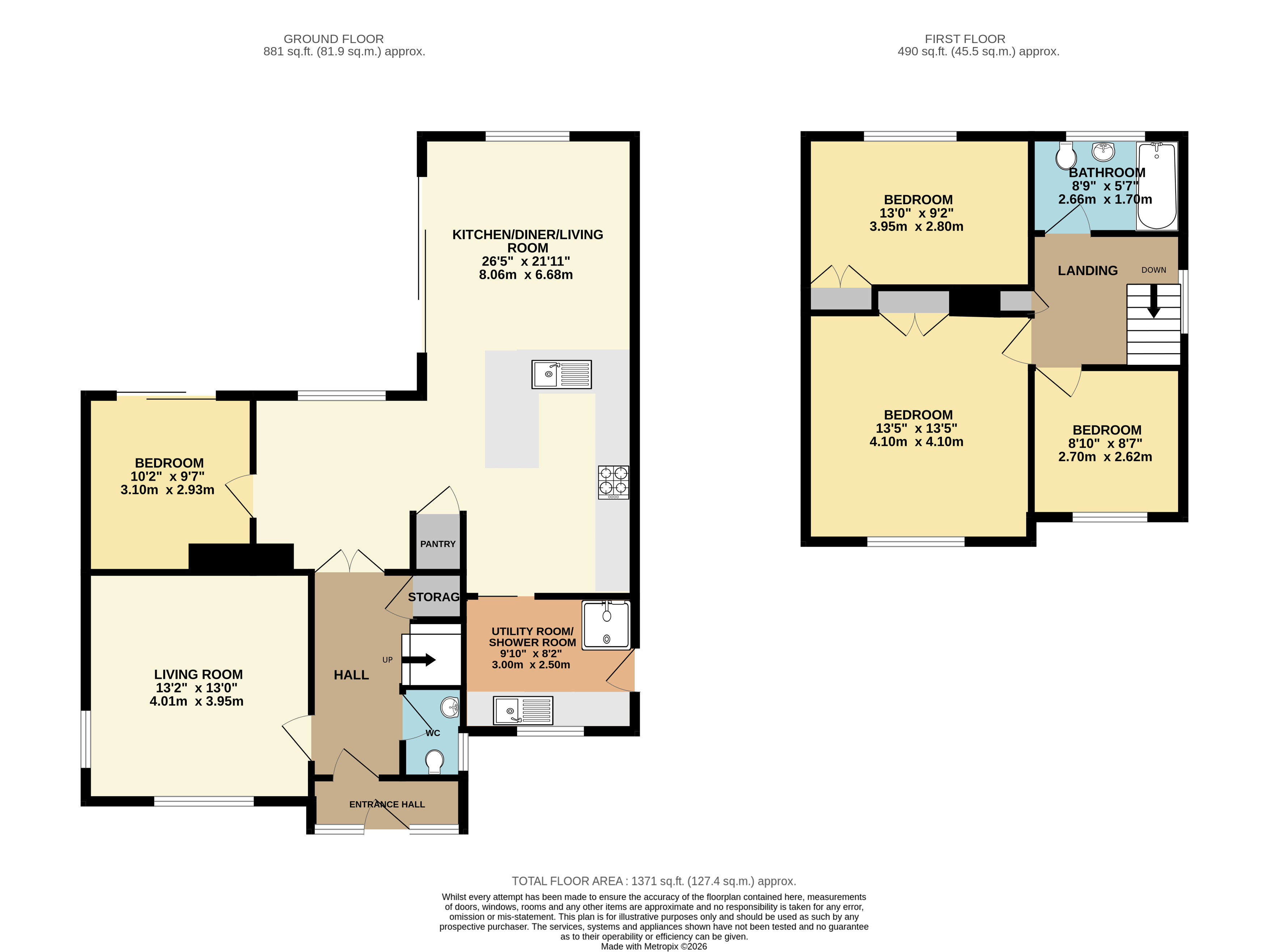 6, Whytes Close, Bristol floorplan