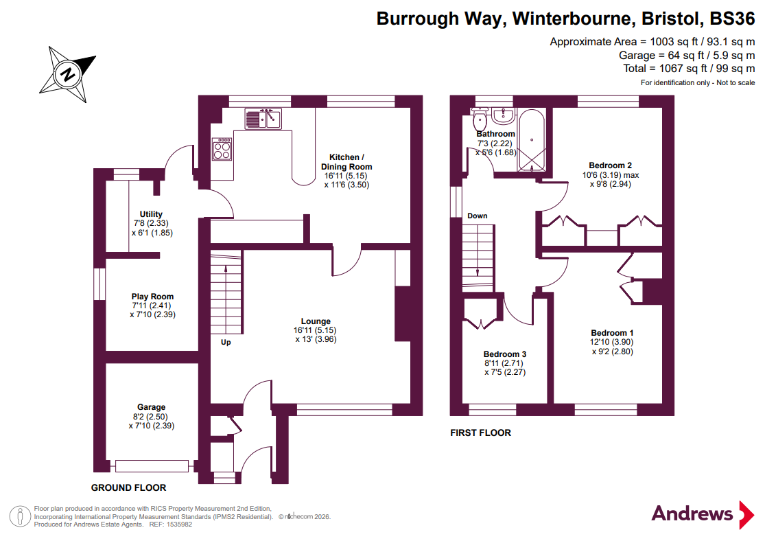 Burrough Way, Bristol floorplan