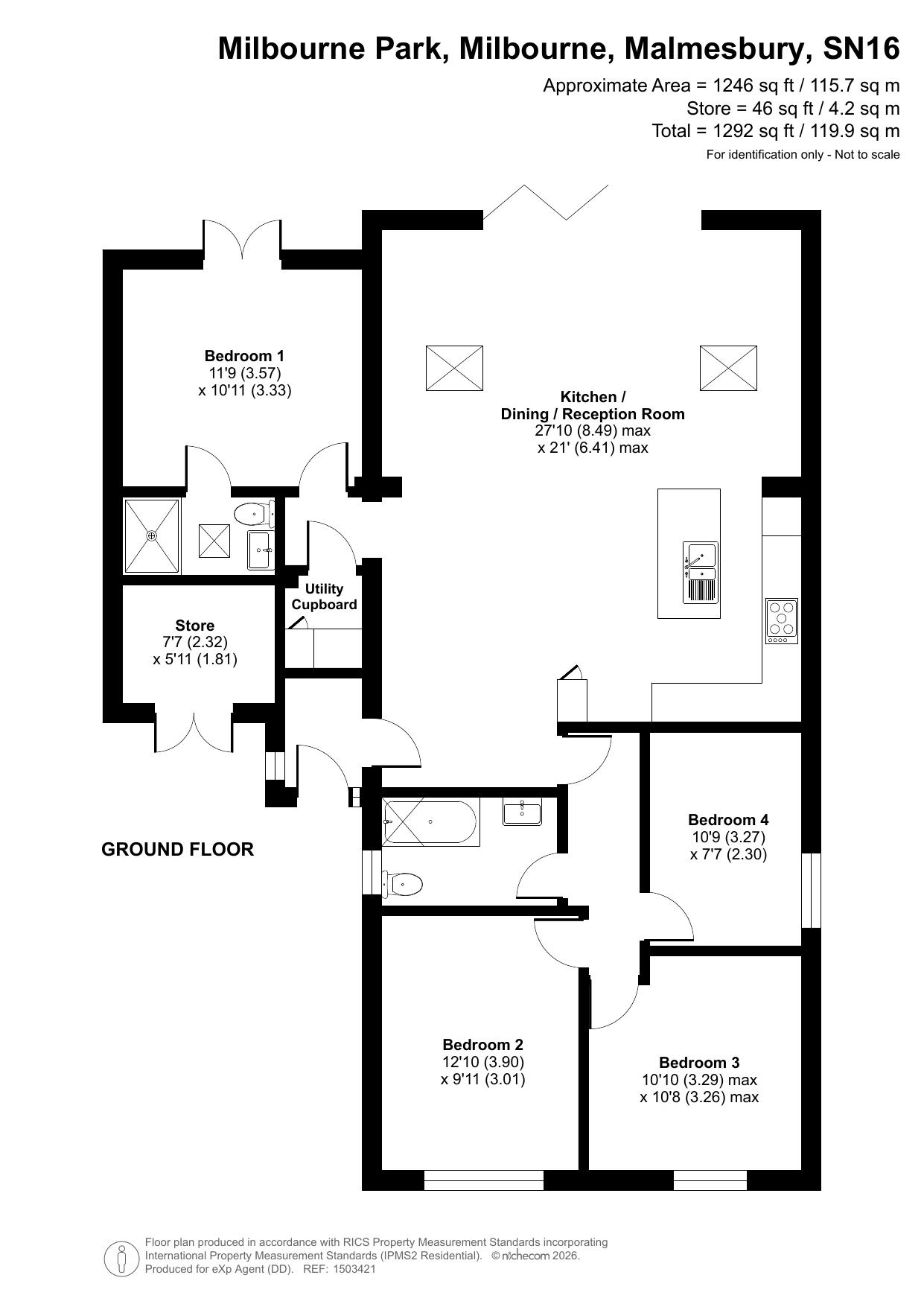 12, Milbourne Park, Malmesbury floorplan