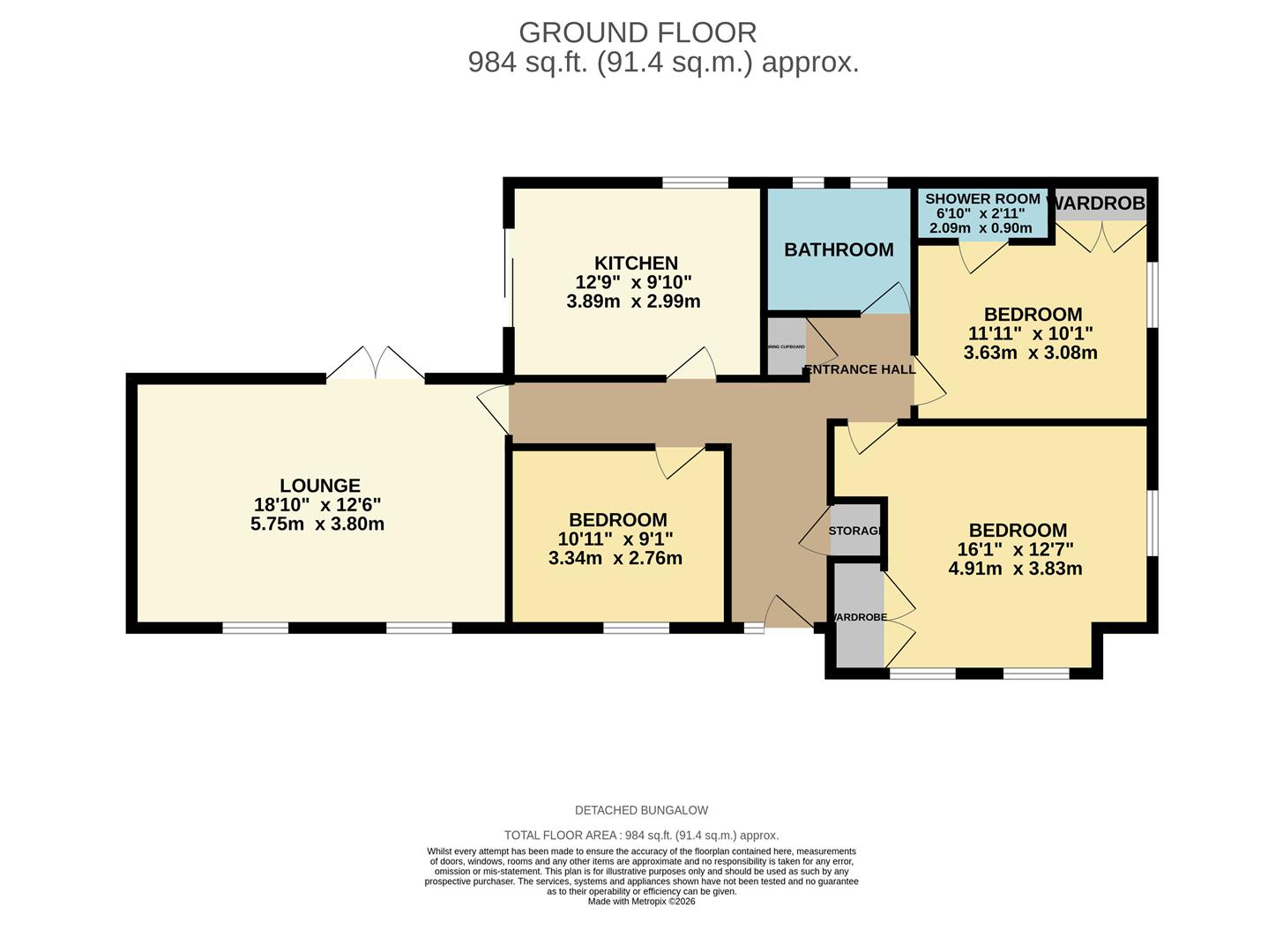 8, Rothesay Close, Worthing floorplan