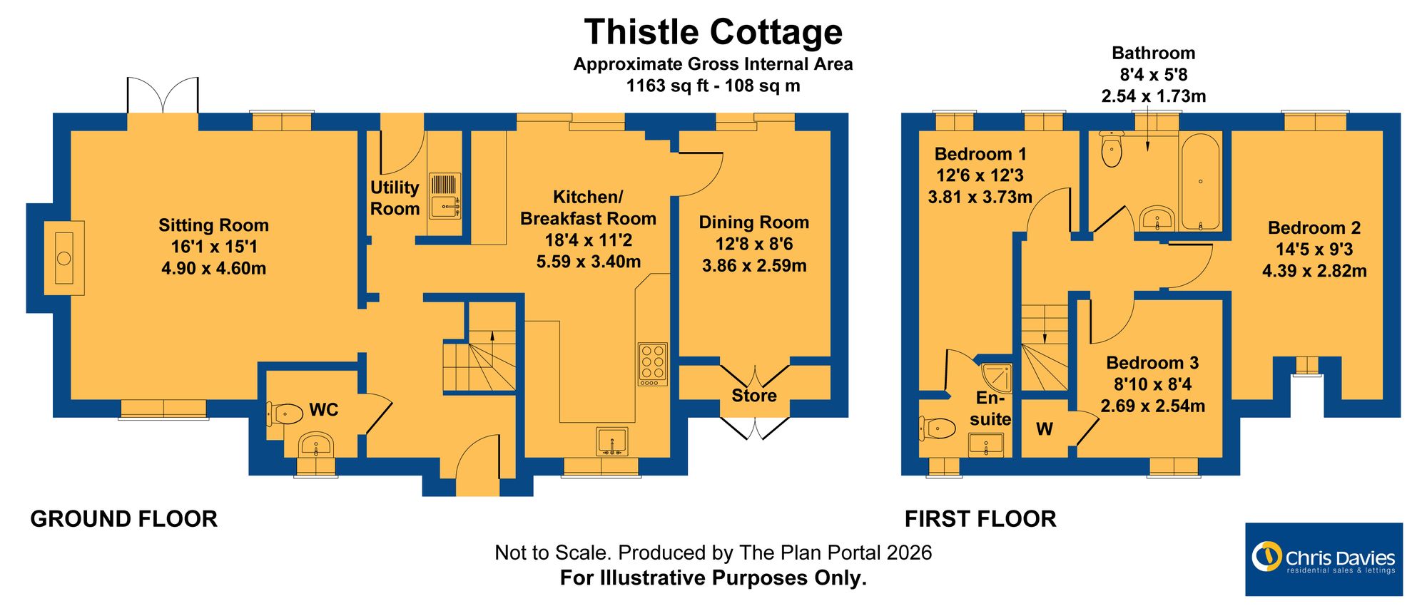 Thistle Cottage St. Johns Hill, Barry floorplan