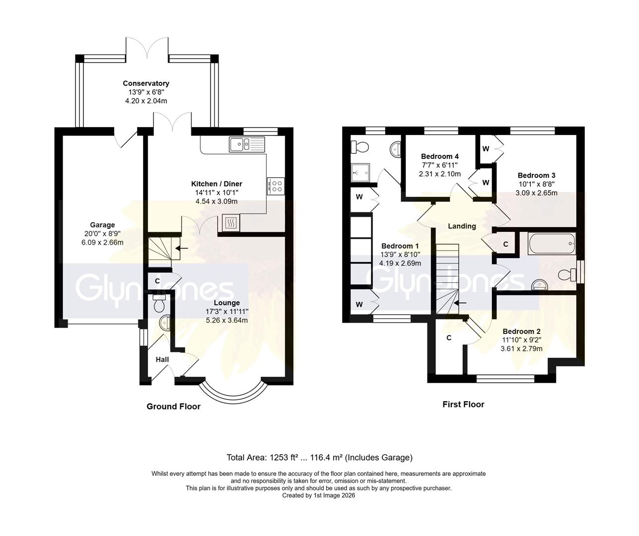 28, Blenheim Drive, Rustington floorplan