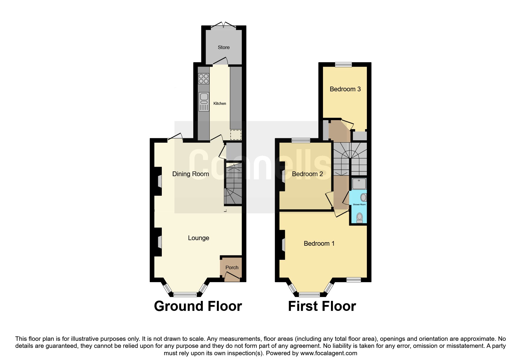 123, Cheddon Road, Taunton floorplan