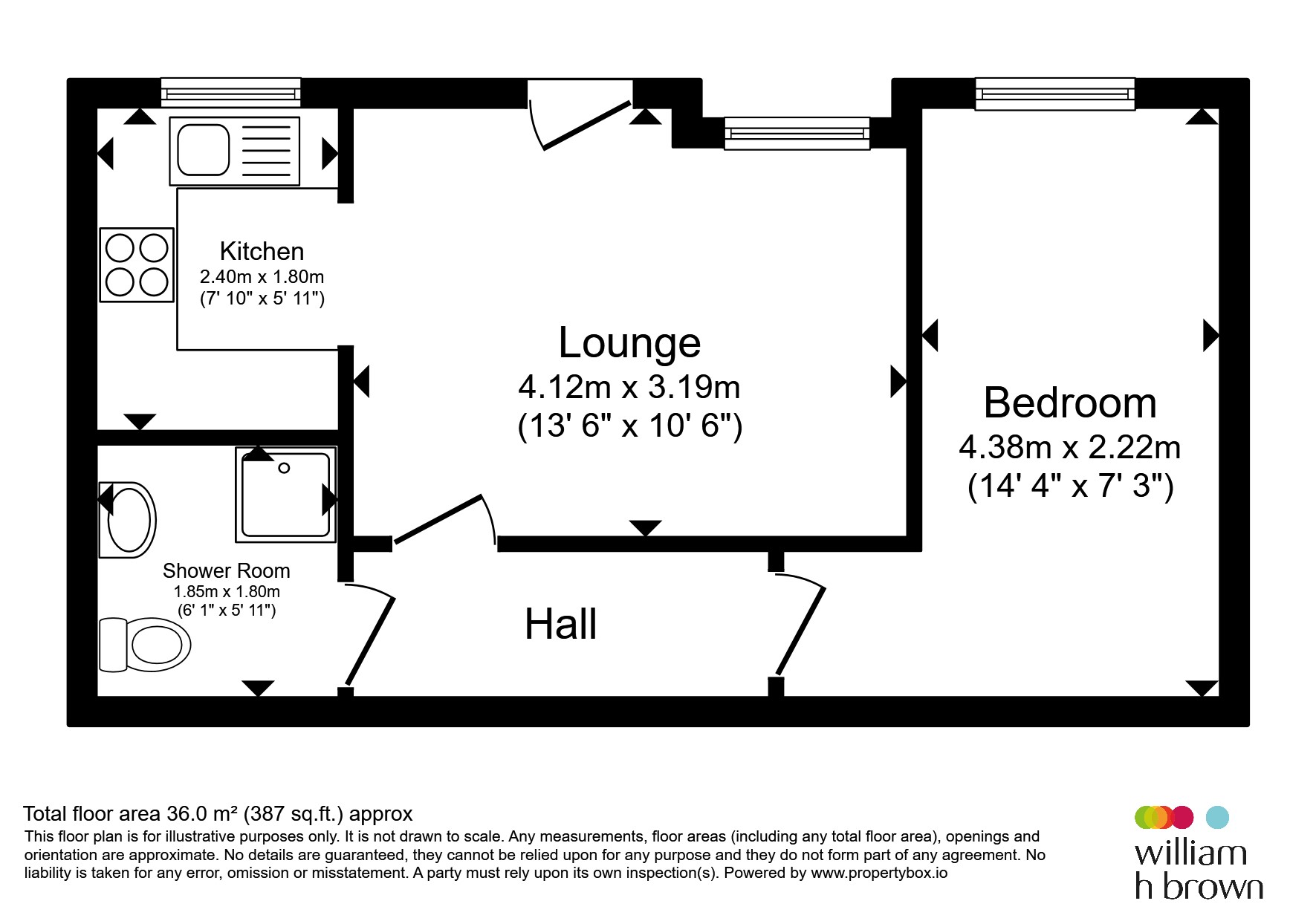 Flat 4, Angel View, Little Whyte, Huntingdon floorplan