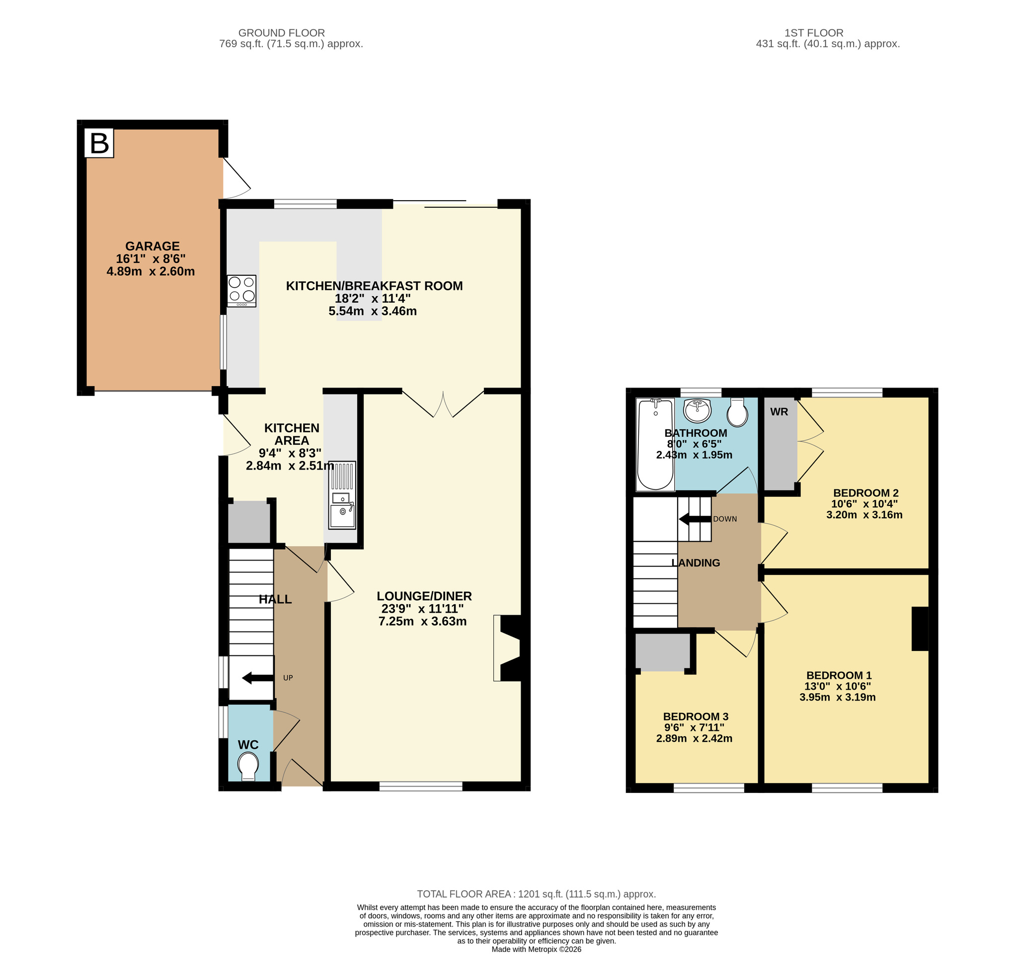 20 Broadacres, Yeovil floorplan