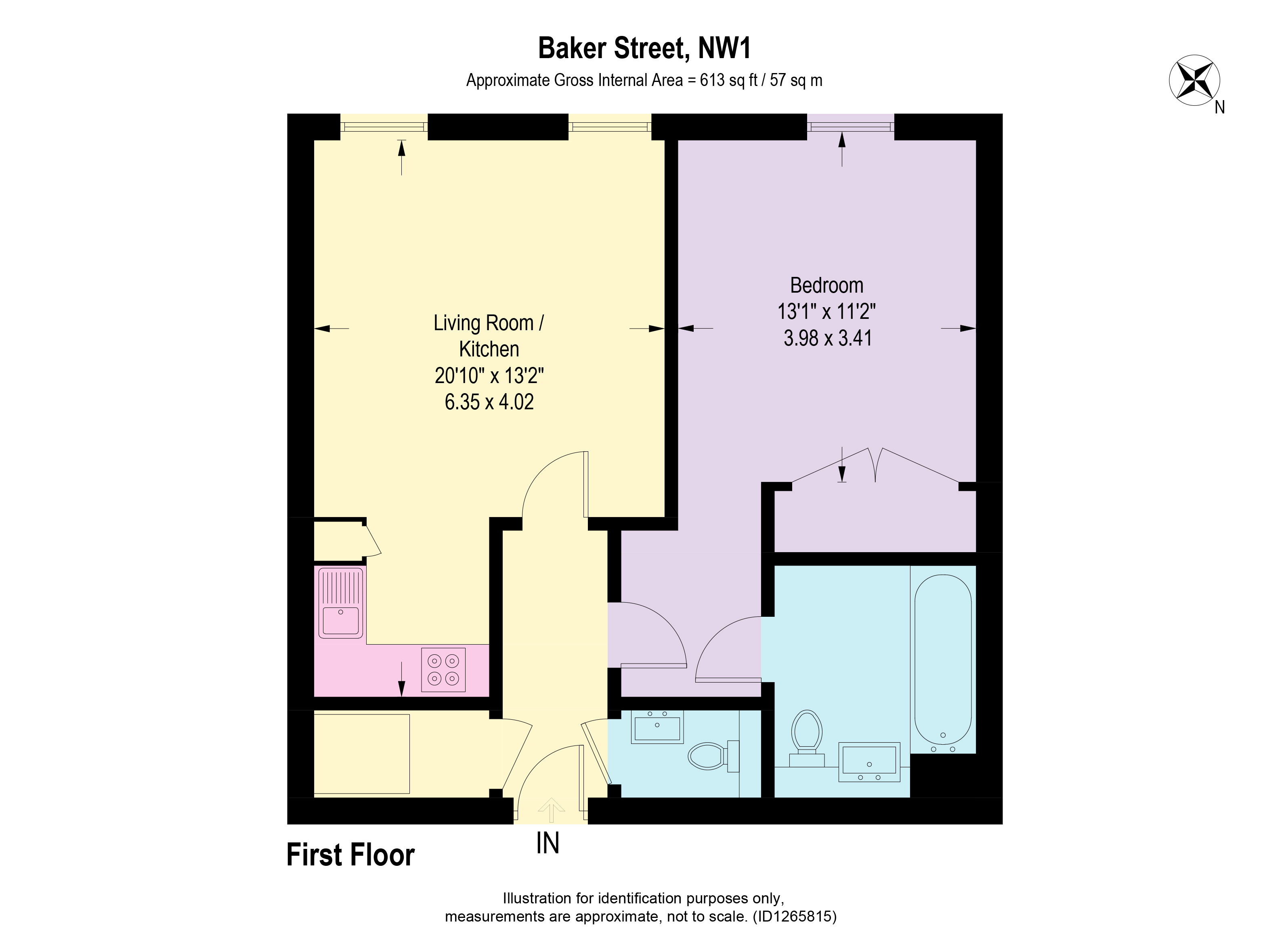219, Baker Street, London floorplan