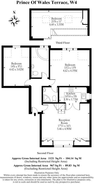 2 Bedrooms Flat to rent in Prince Of Wales Terrace, Chiswick, London W4